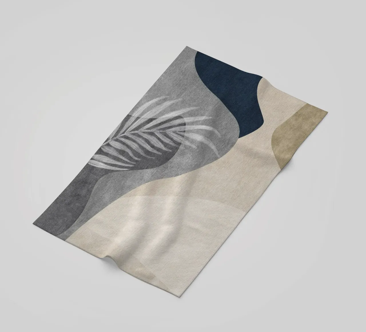 abstract shapes and sheet telo mare da vintageshop