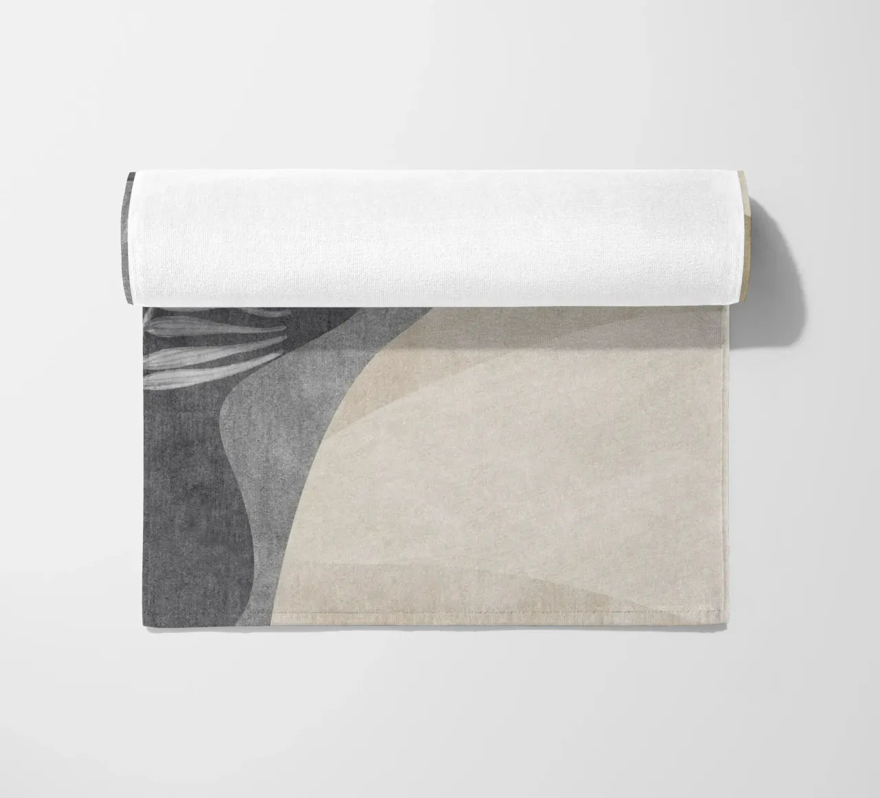 abstract shapes and sheet telo mare da vintageshop