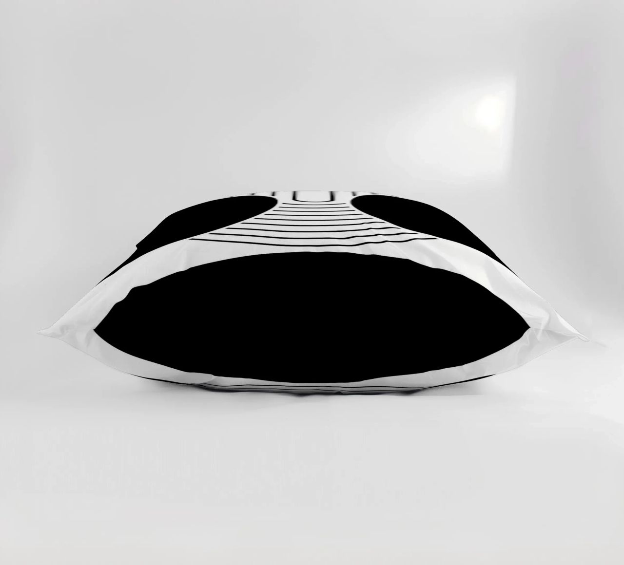 forme geometriche in bianco e nero cuscino da Bacsic Design