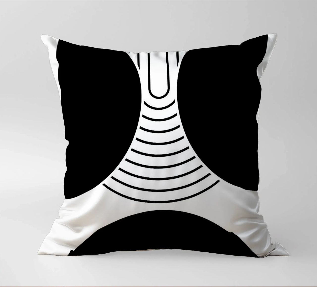 forme geometriche in bianco e nero cuscino da Bacsic Design