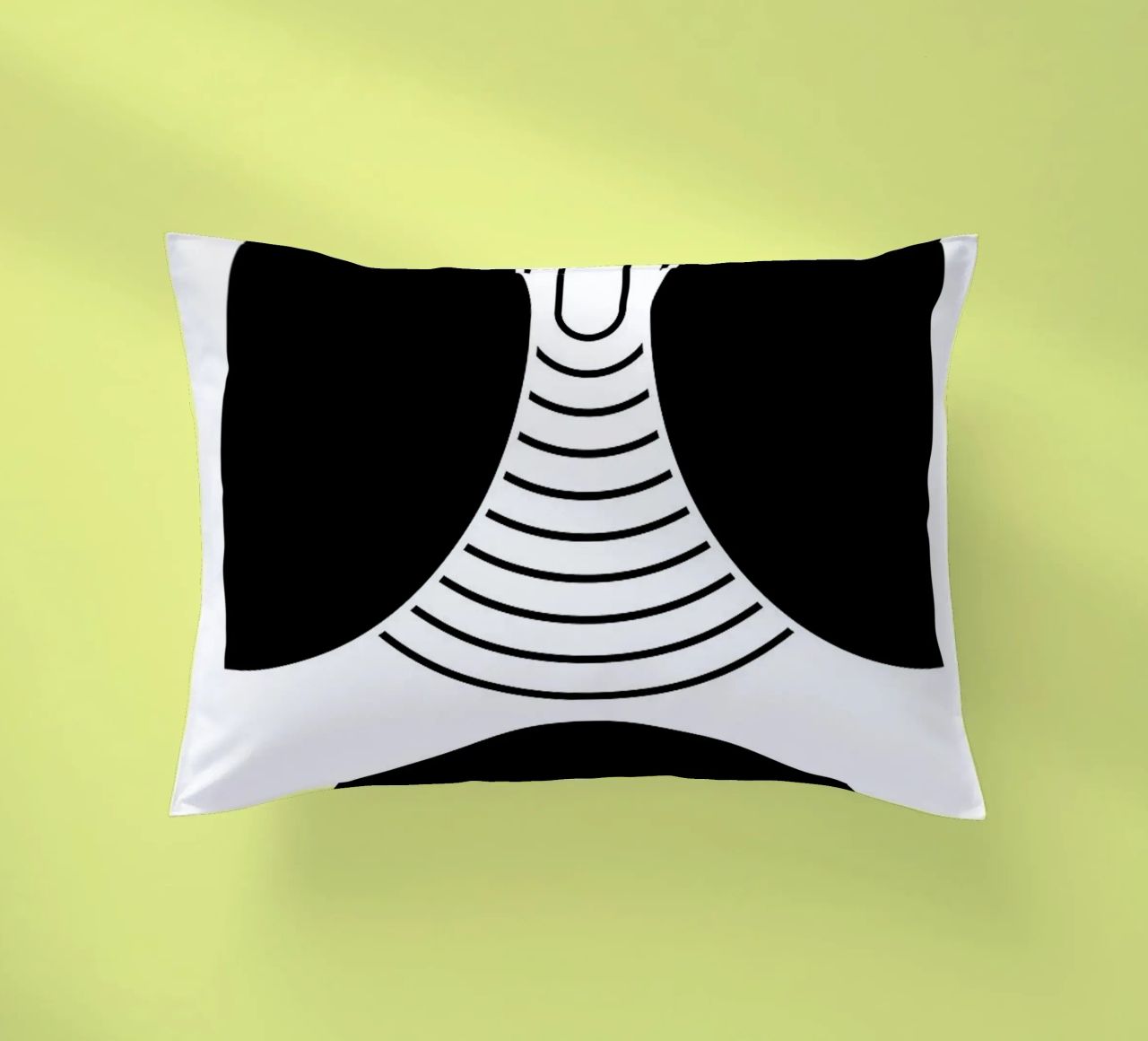 forme geometriche in bianco e nero cuscino da Bacsic Design