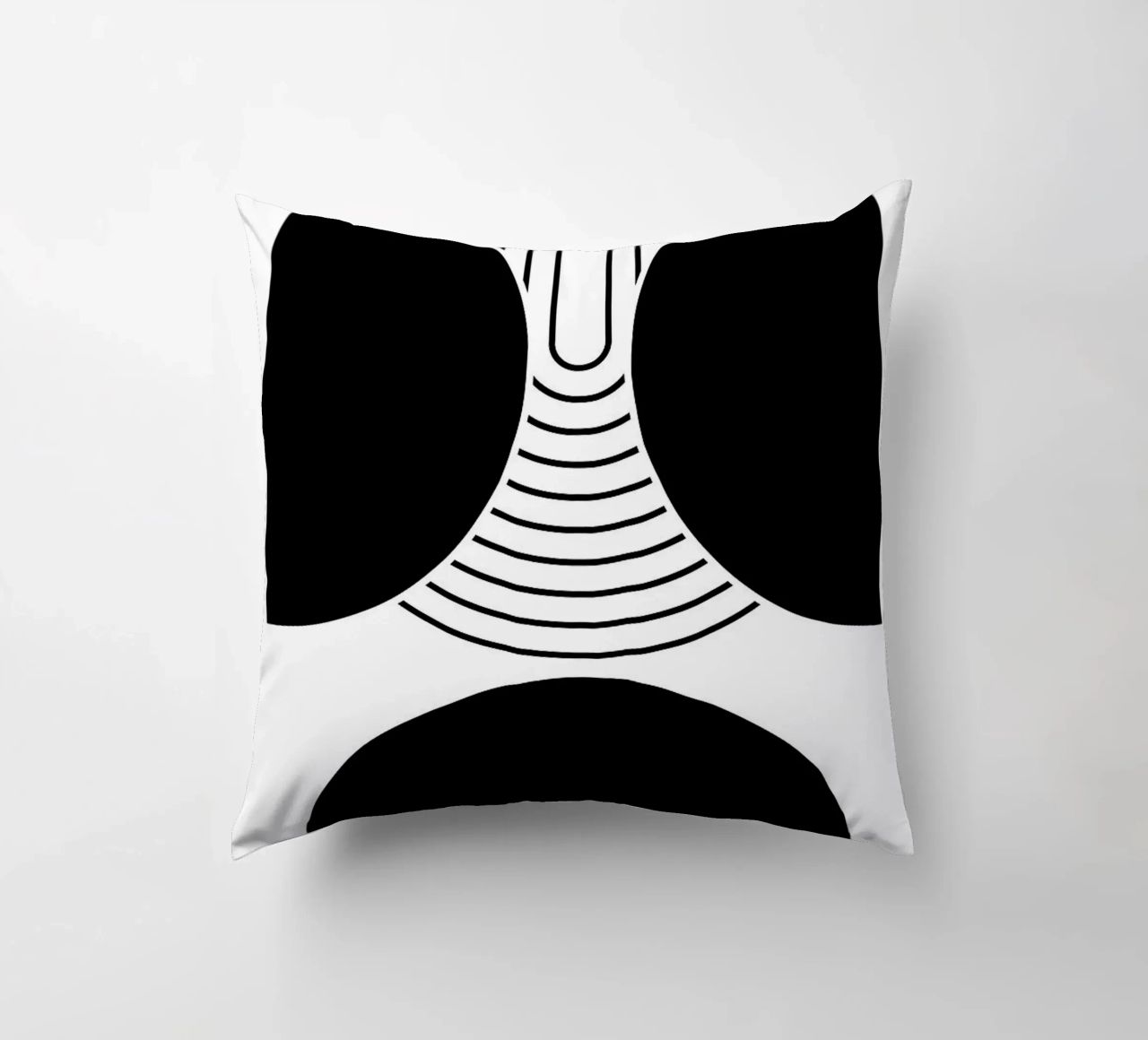 forme geometriche in bianco e nero cuscino da Bacsic Design