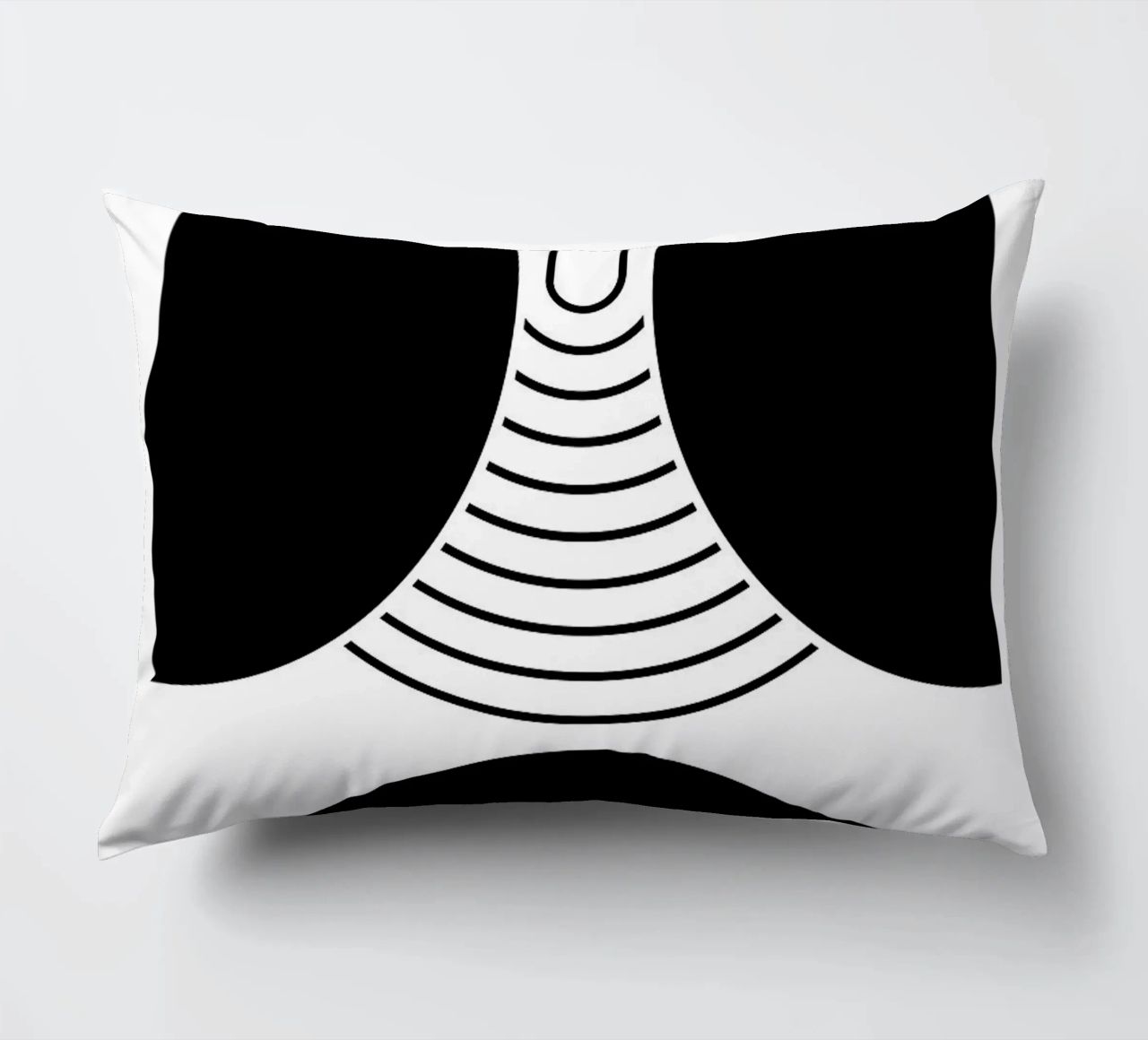 forme geometriche in bianco e nero cuscino da Bacsic Design