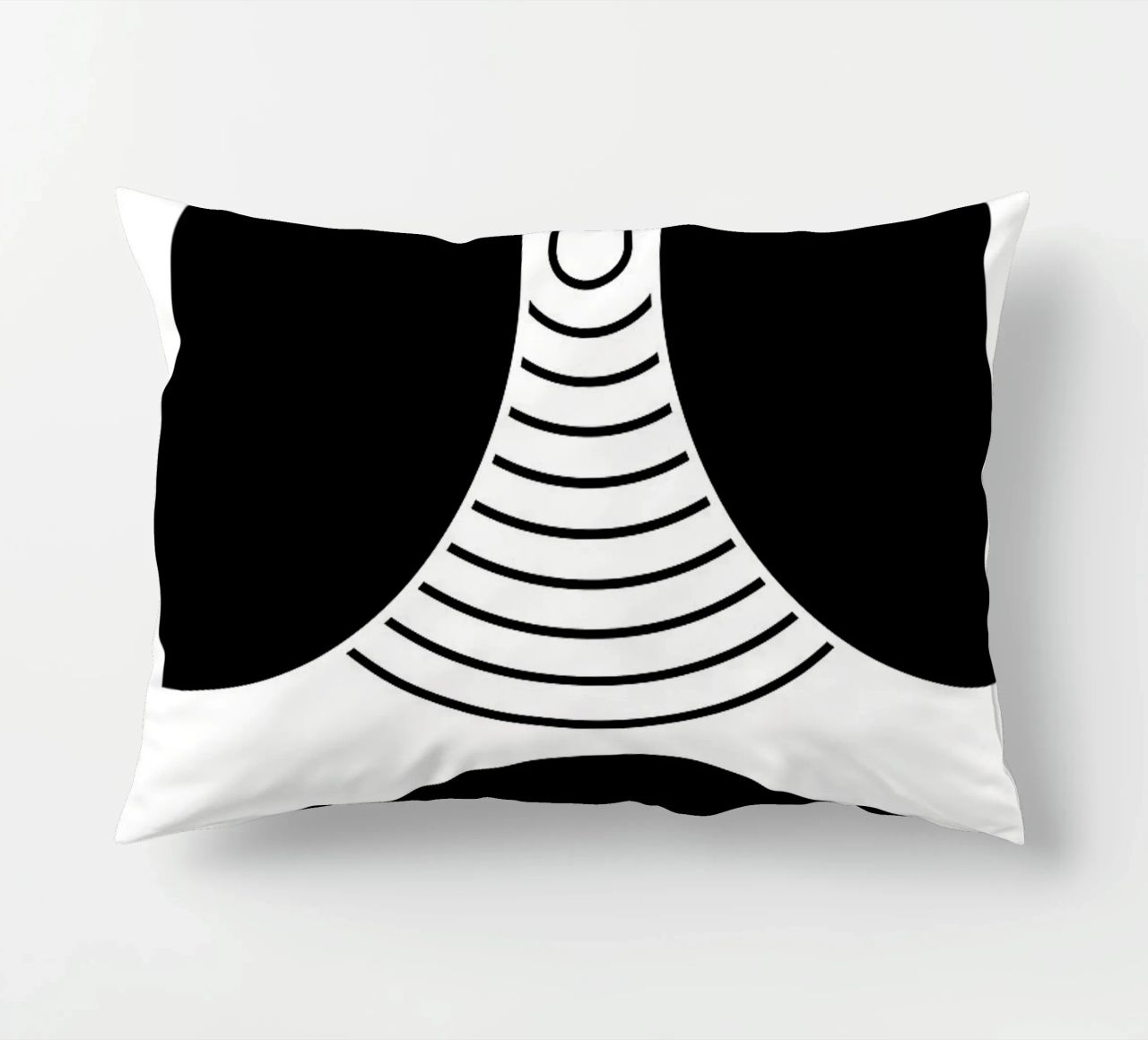 forme geometriche in bianco e nero cuscino da Bacsic Design