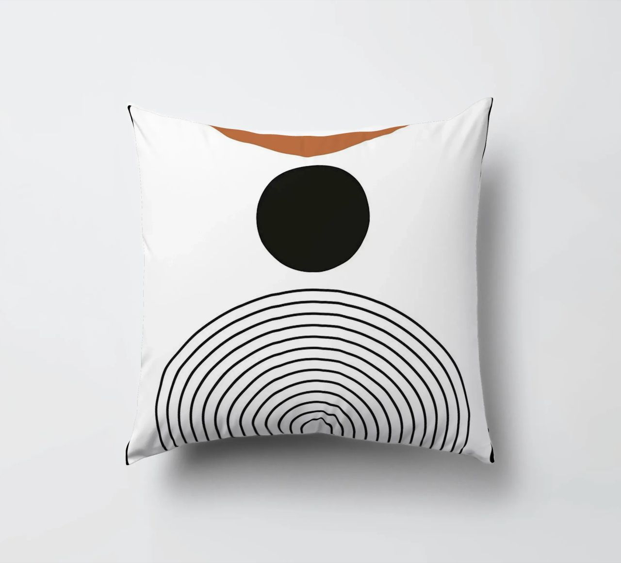 cerchio linee curve cuscino da Bacsic Design
