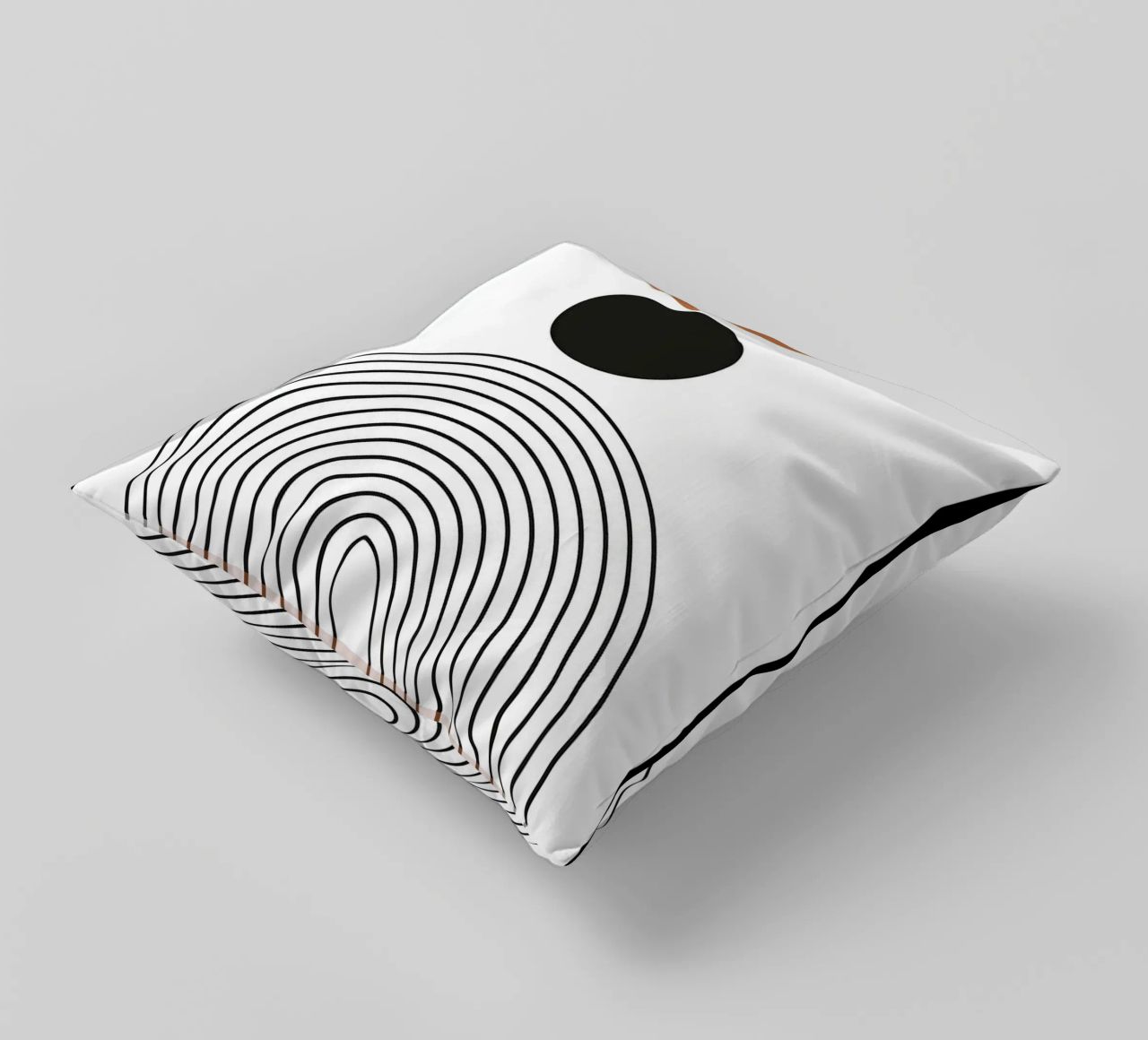 cerchio linee curve cuscino da Bacsic Design