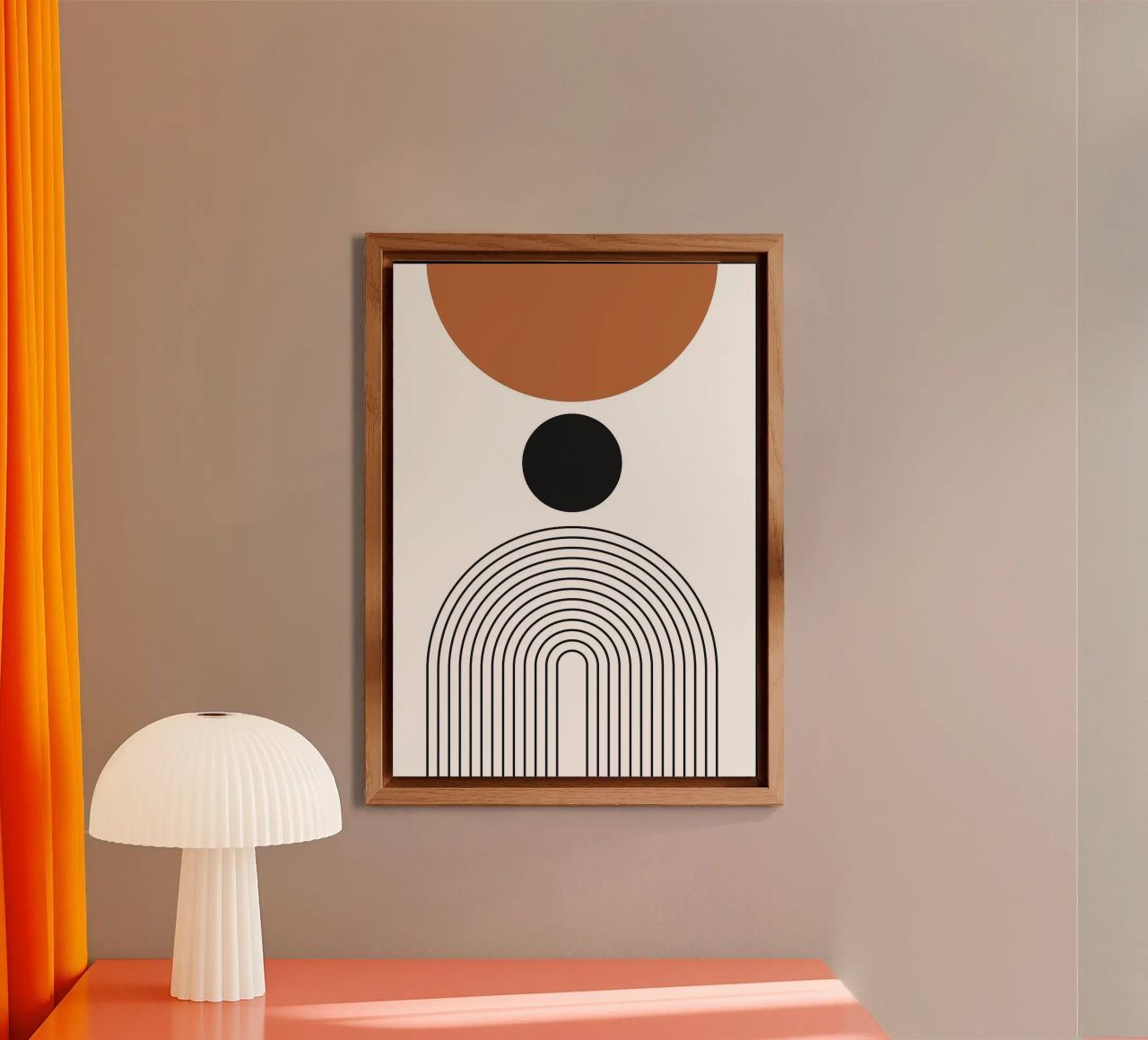 cerchio linee curve alluminio dibond da Bacsic Design