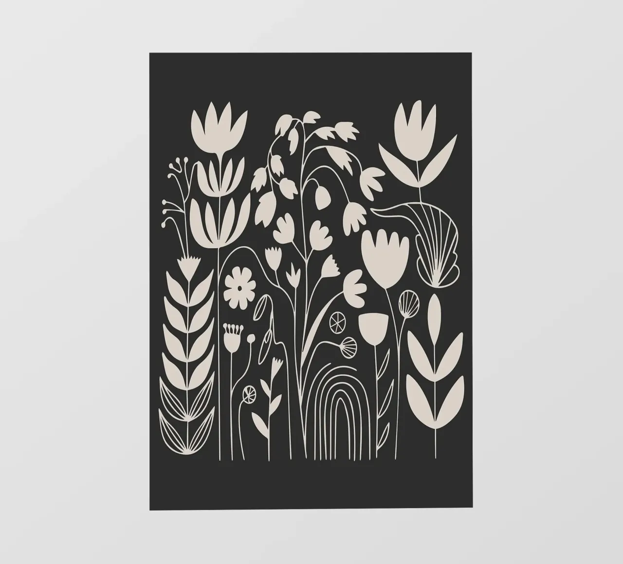 fiori floreali botanici telo in pvc da Bacsic Design