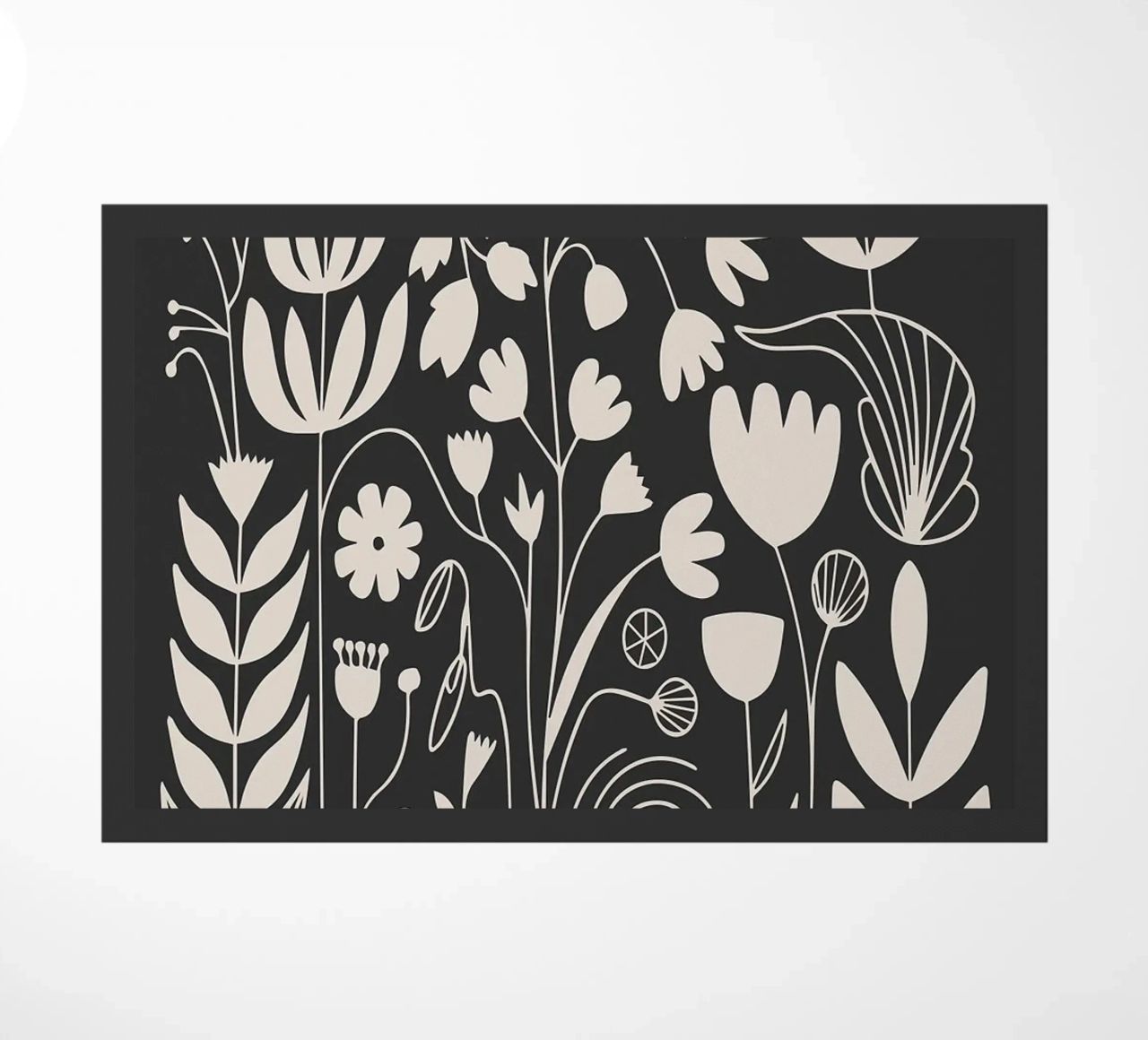 fiori floreali botanici zerbino da Bacsic Design