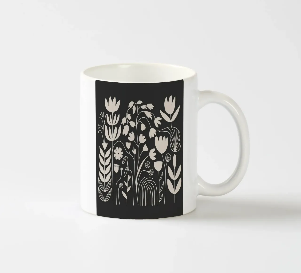 bloemen bloemen botanisch keramische mok van Bacsic Design
