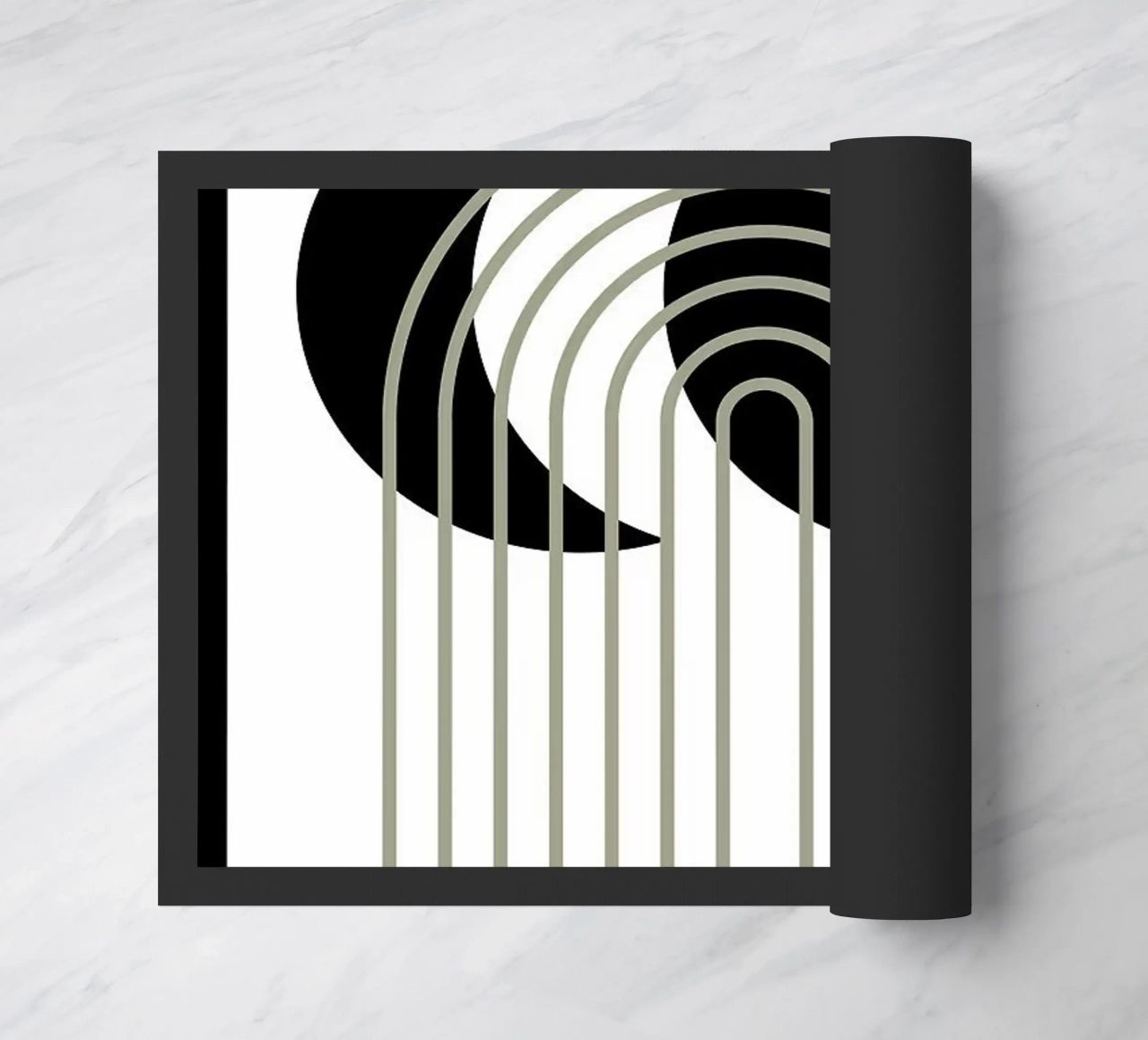 cerchi archi linee curve zerbino da Bacsic Design