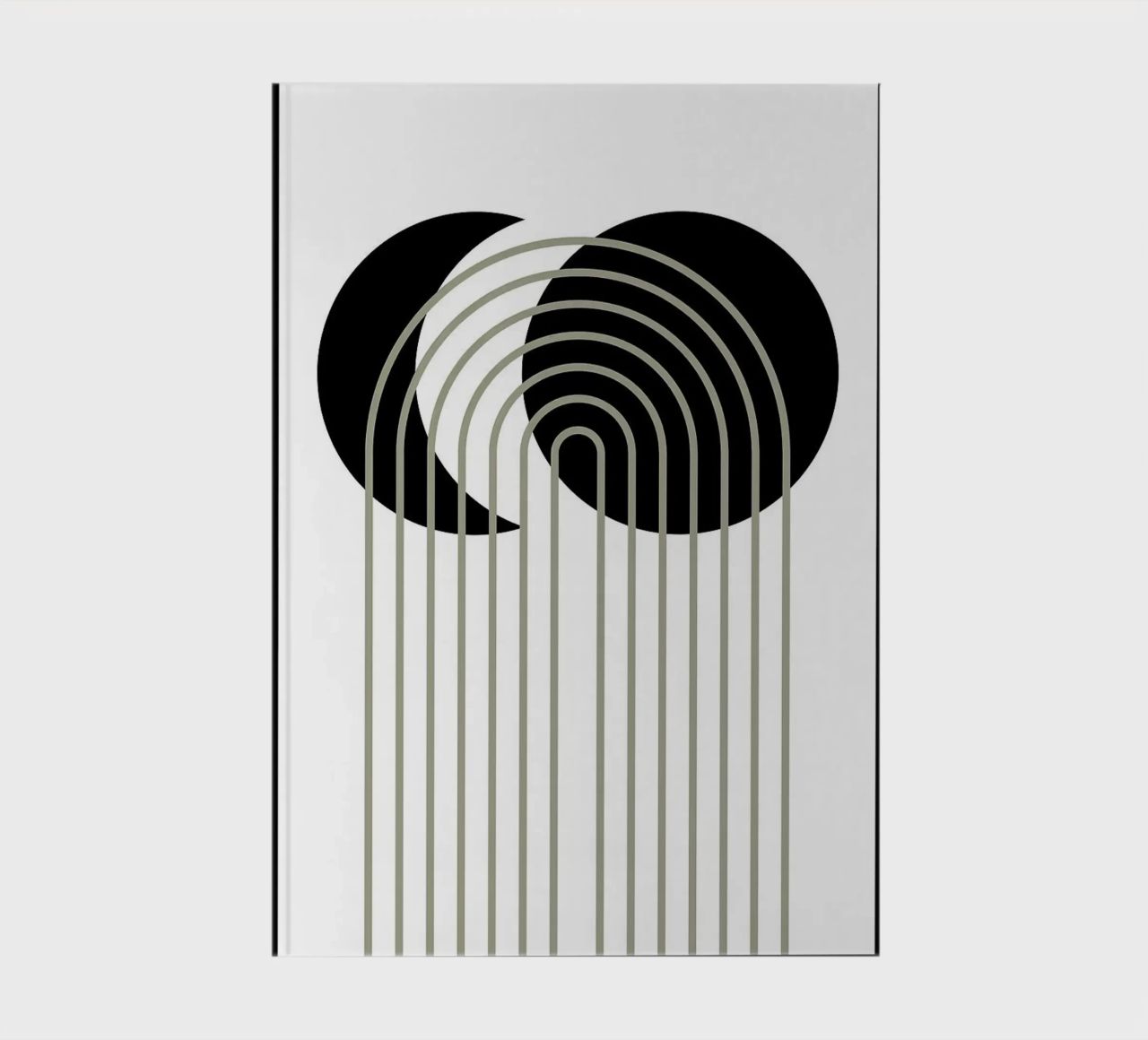circles arcs curved lines notebook by Bacsic Design
