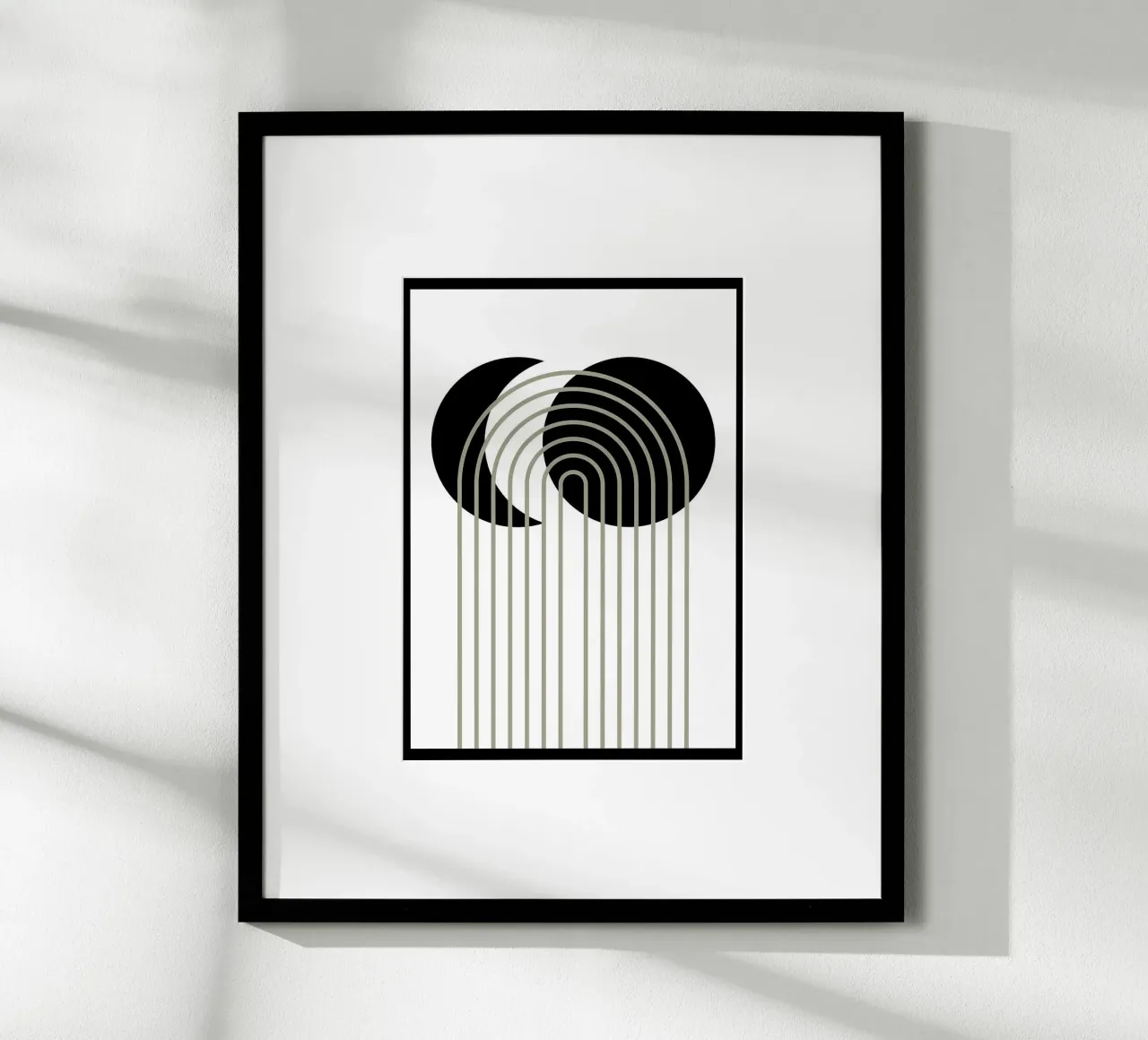 cerchi archi linee curve poster da Bacsic Design