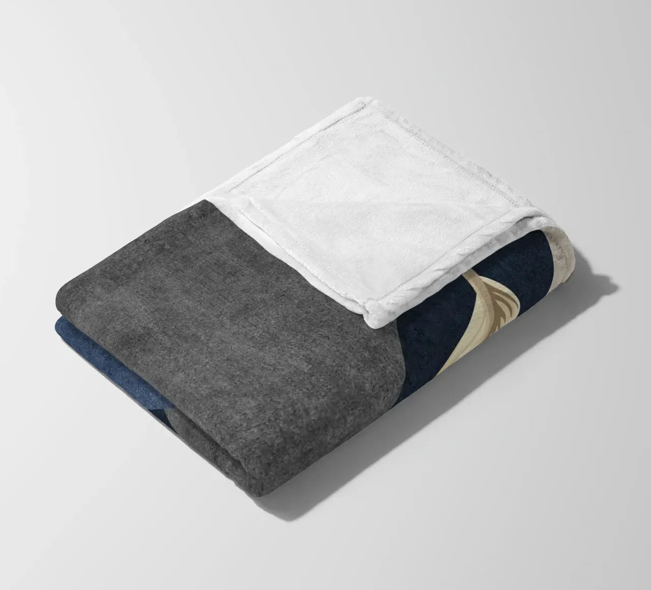 abstract shapes and 3d gold leaf coperta in pile da vintageshop