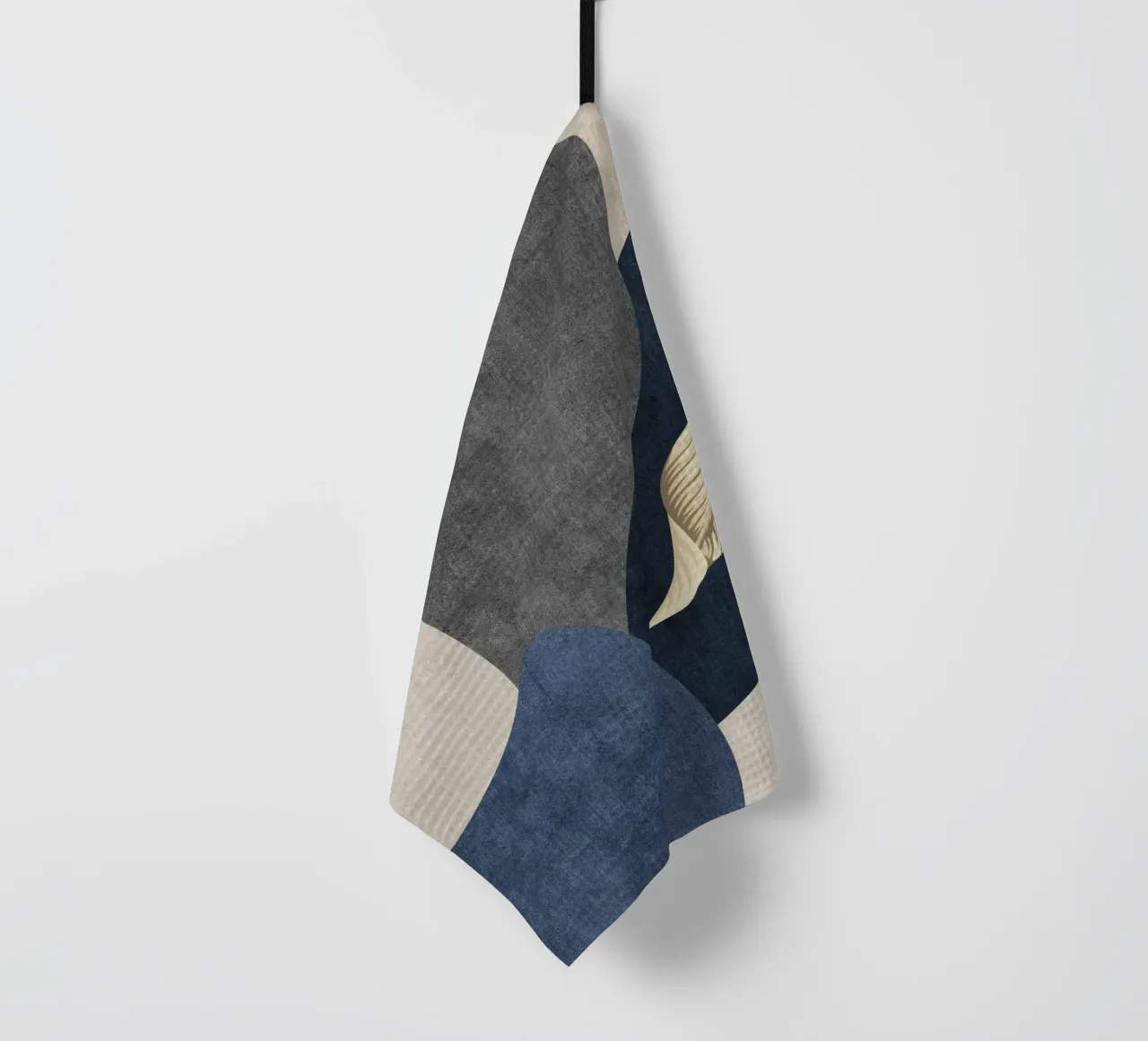 abstract shapes and 3d gold leaf canovaccio da cucina da vintageshop