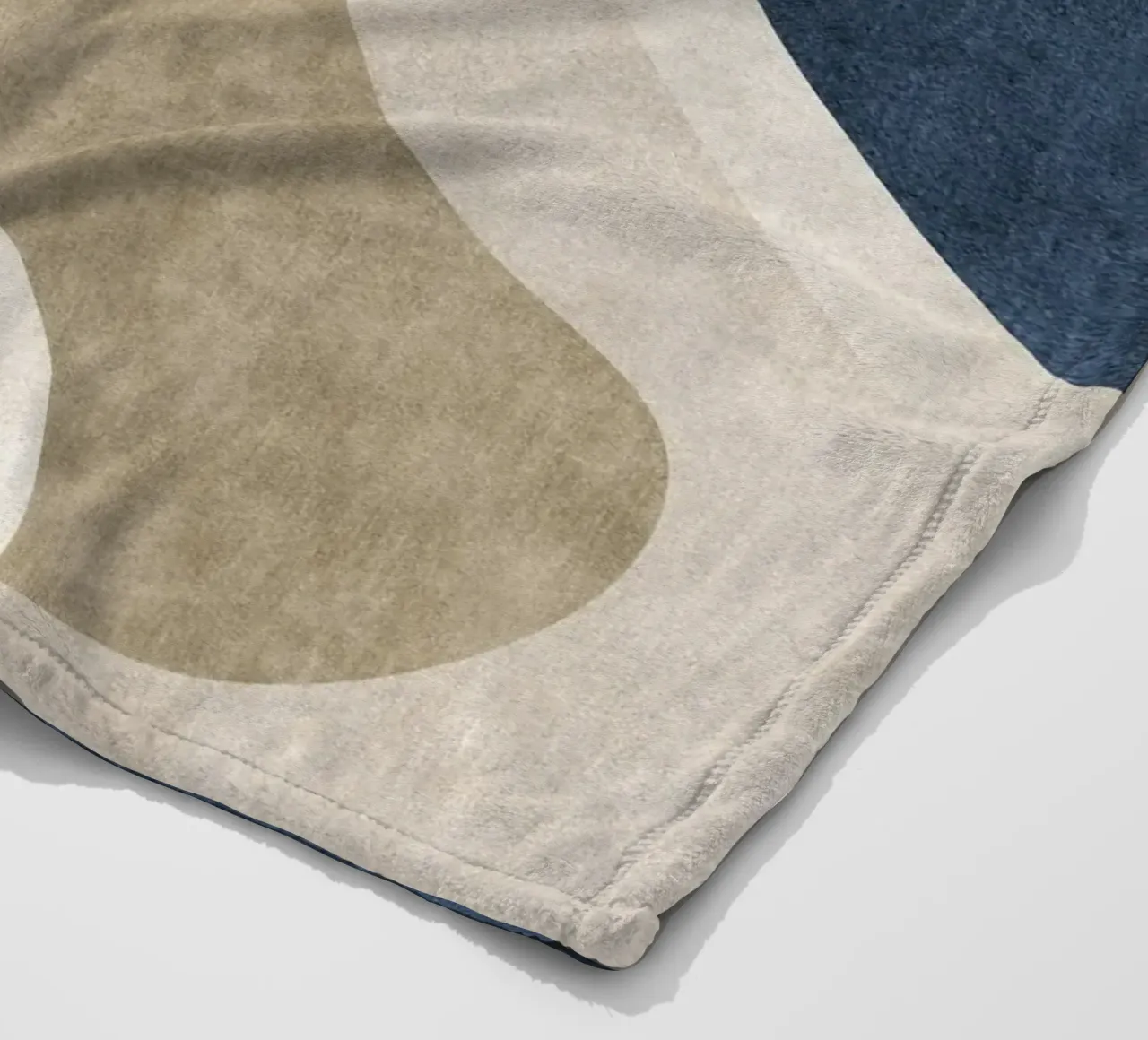 abstract organic shapes plaid polaire de vintageshop