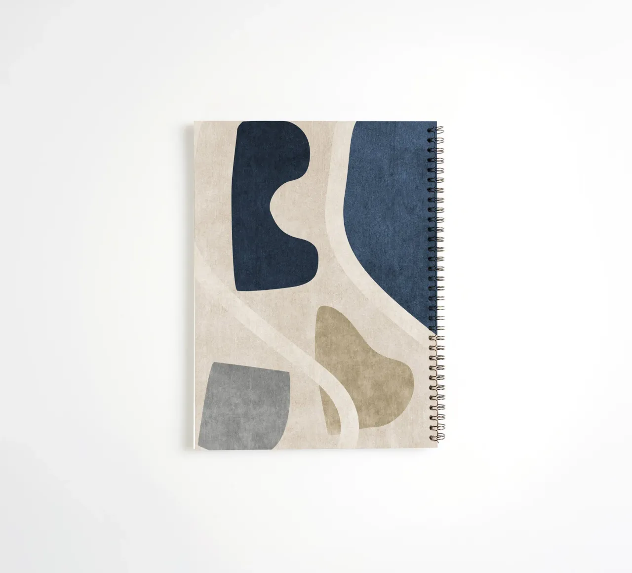 abstract organic shapes spiral notebook by vintageshop