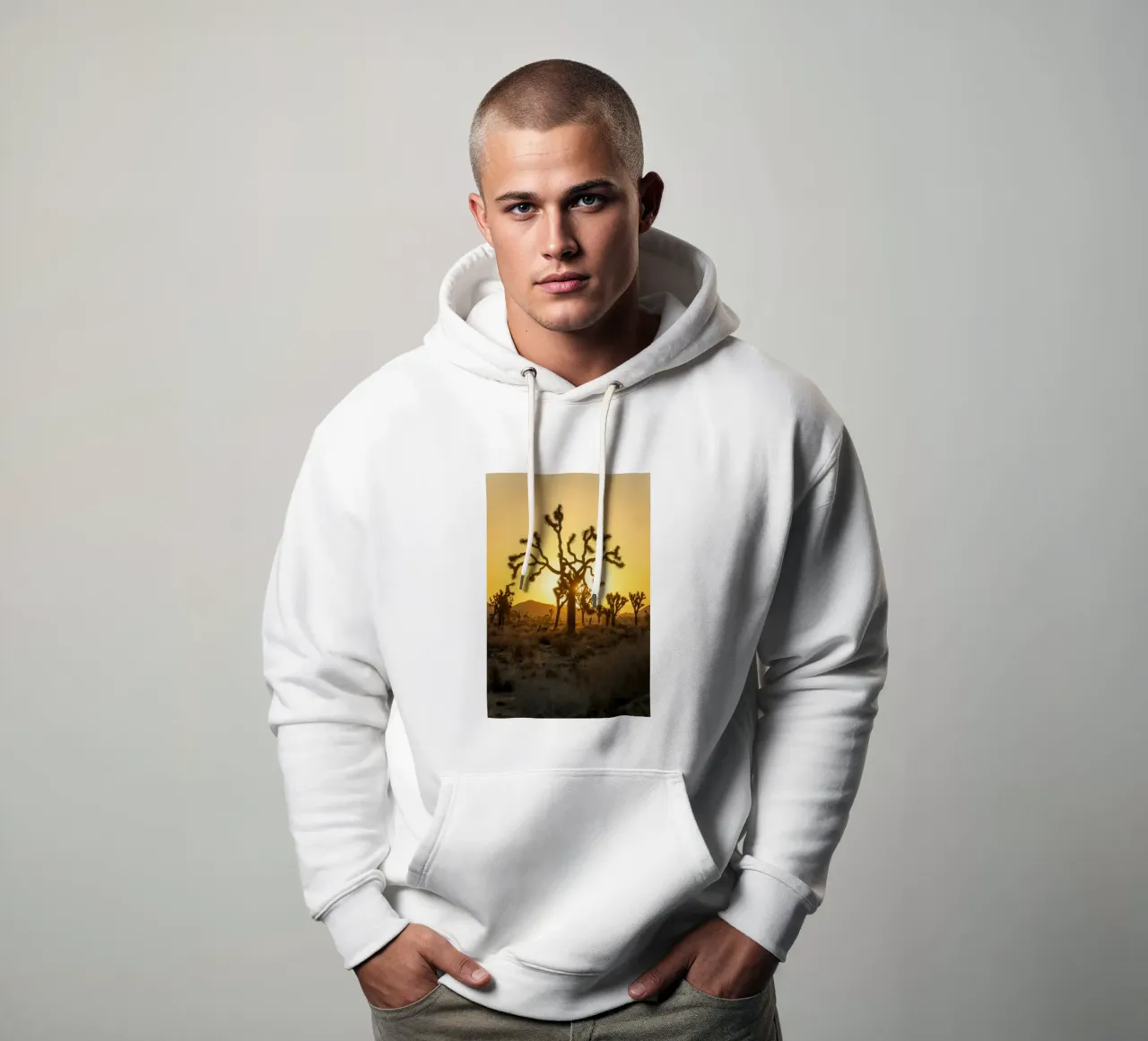 deserto di joshua tree felpa con cappuccio da Earthly Visions