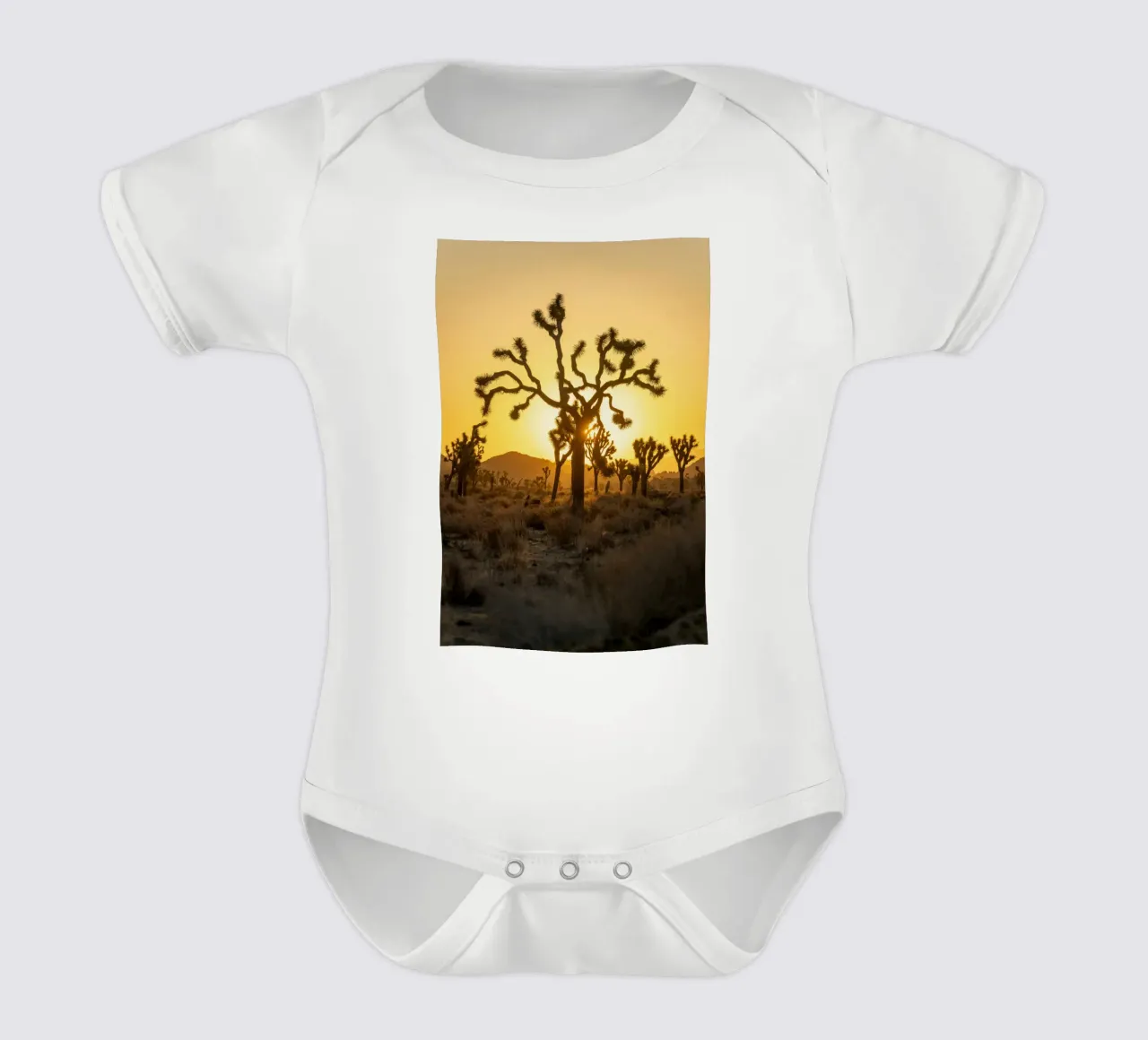 joshua tree wüste Kurzarm Babybody von Earthly Visions