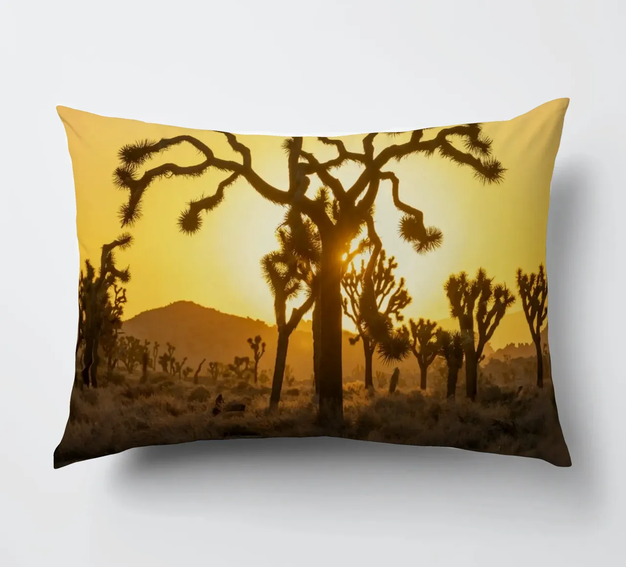 joshua tree desert decorative cushion by Earthly Visions