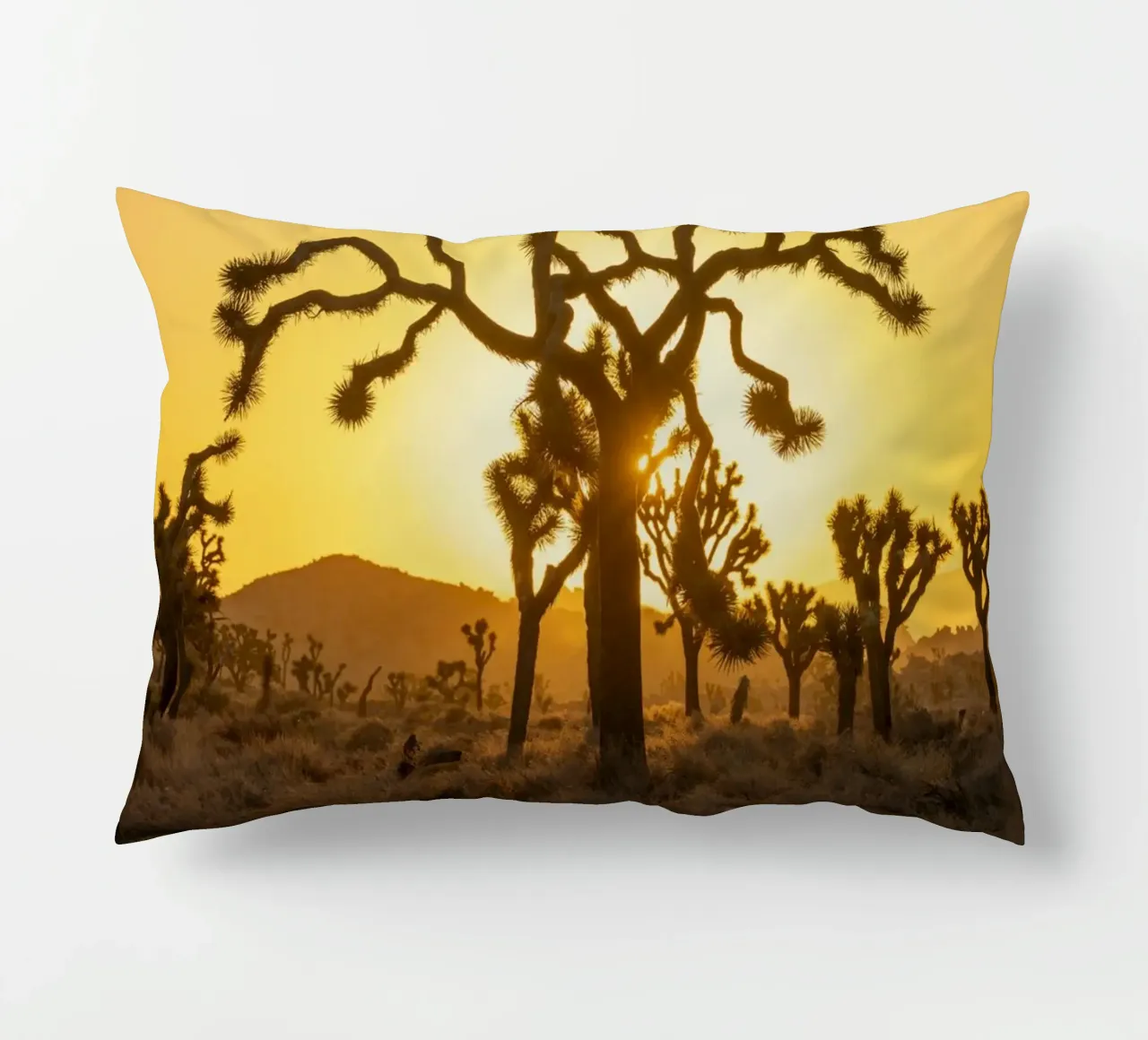 joshua tree desert decorative cushion by Earthly Visions