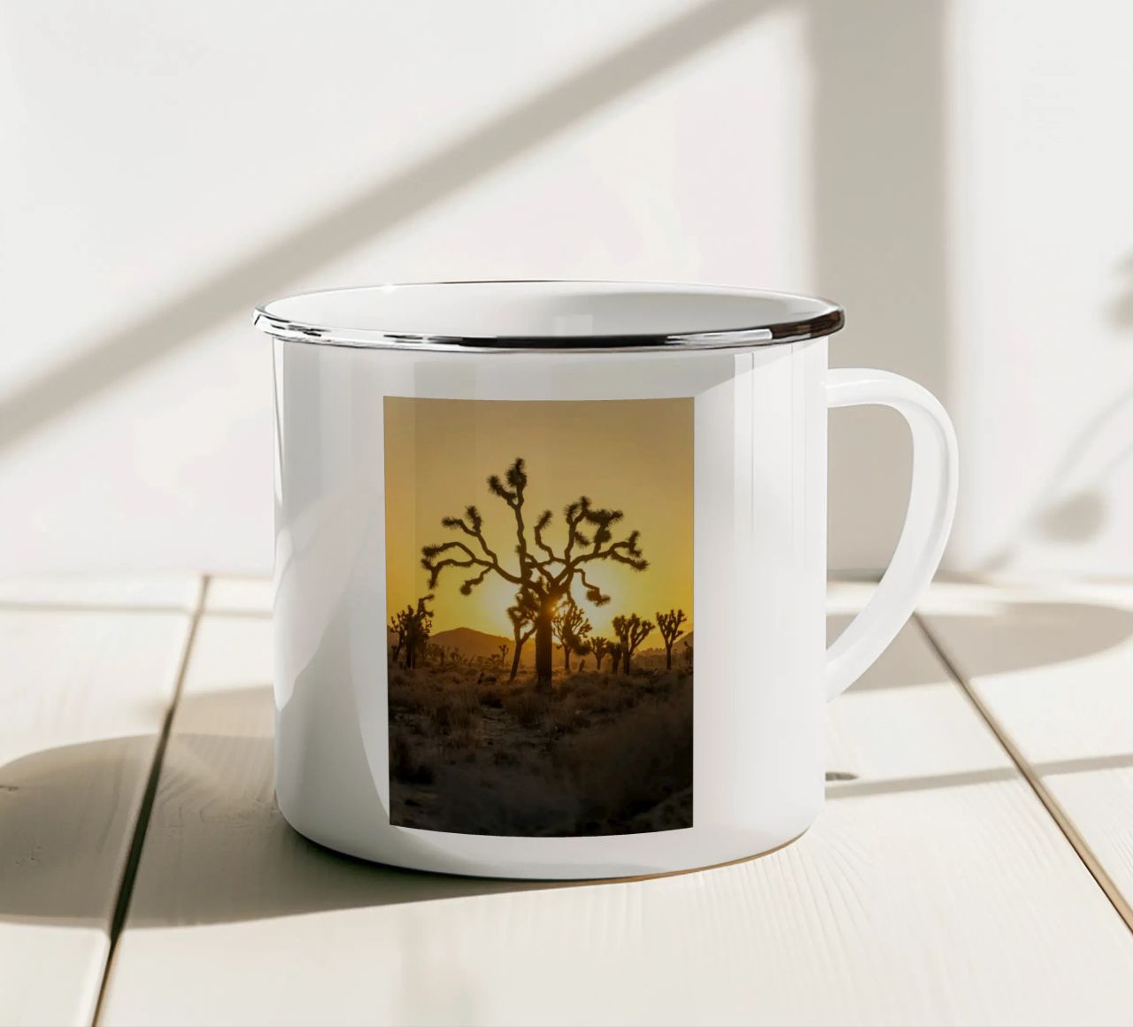 deserto di joshua tree tazza in smalto da Earthly Visions