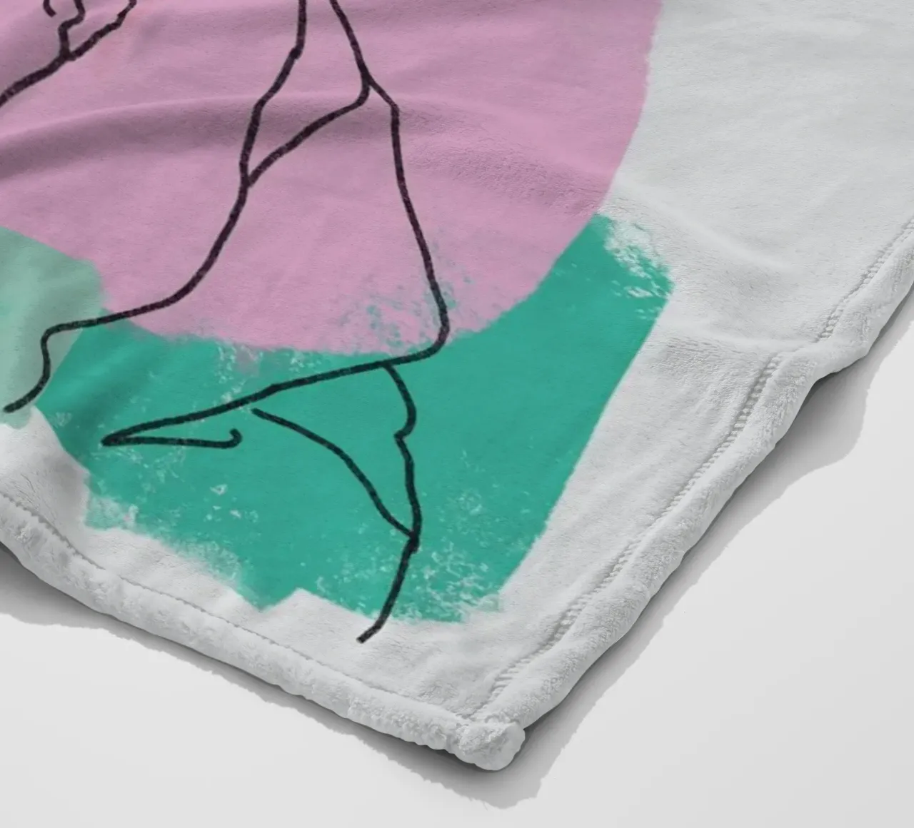 Ritratto lineare x coperta in pile da Little Dean
