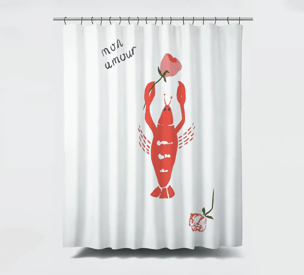 Monamour shower curtain by Atelier Mave
