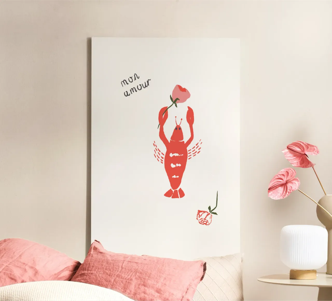 Monamour tela con Cornice a cassetta da Atelier Mave