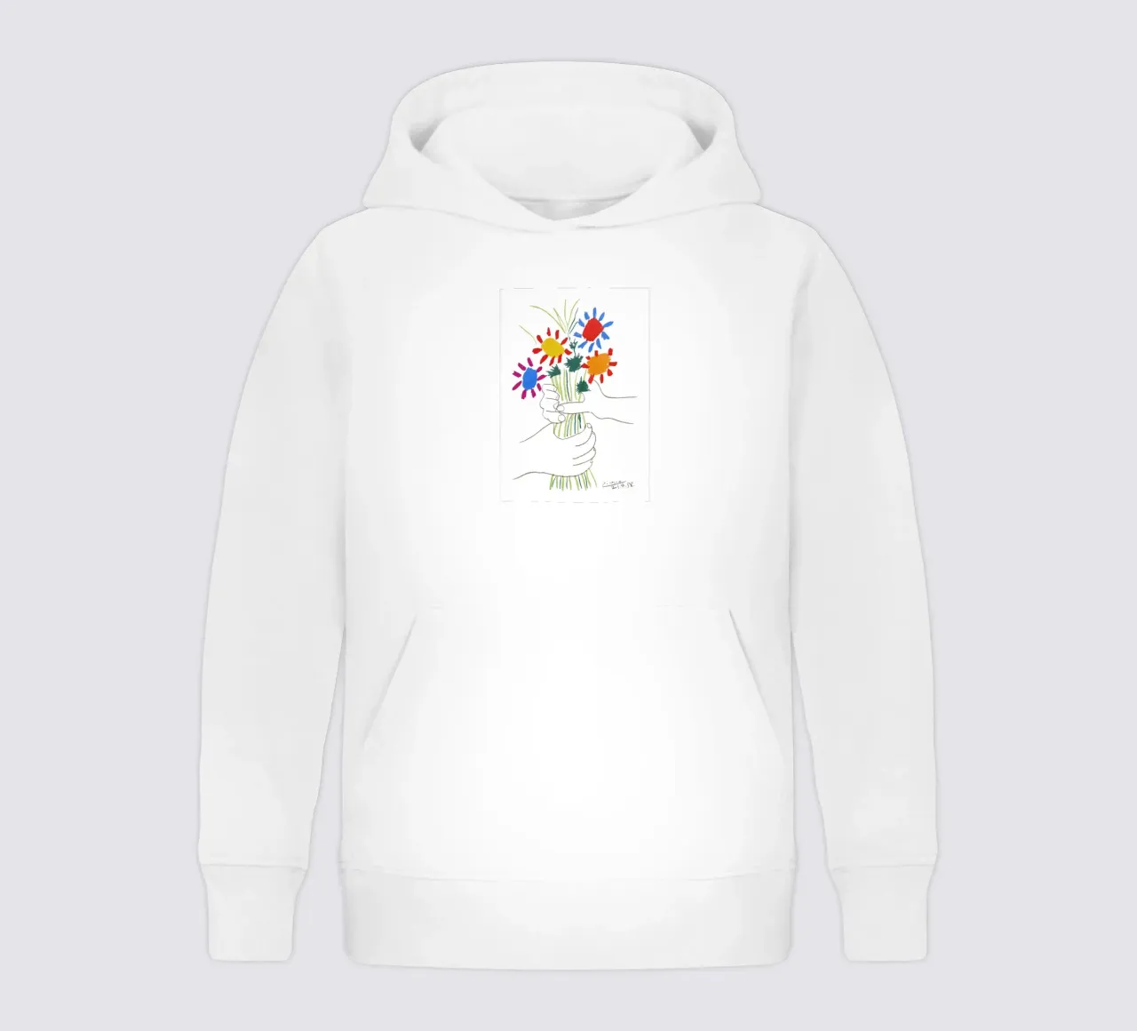 Picasso Bouquet di pace felpa bambino con cappuccio da Jam Poster