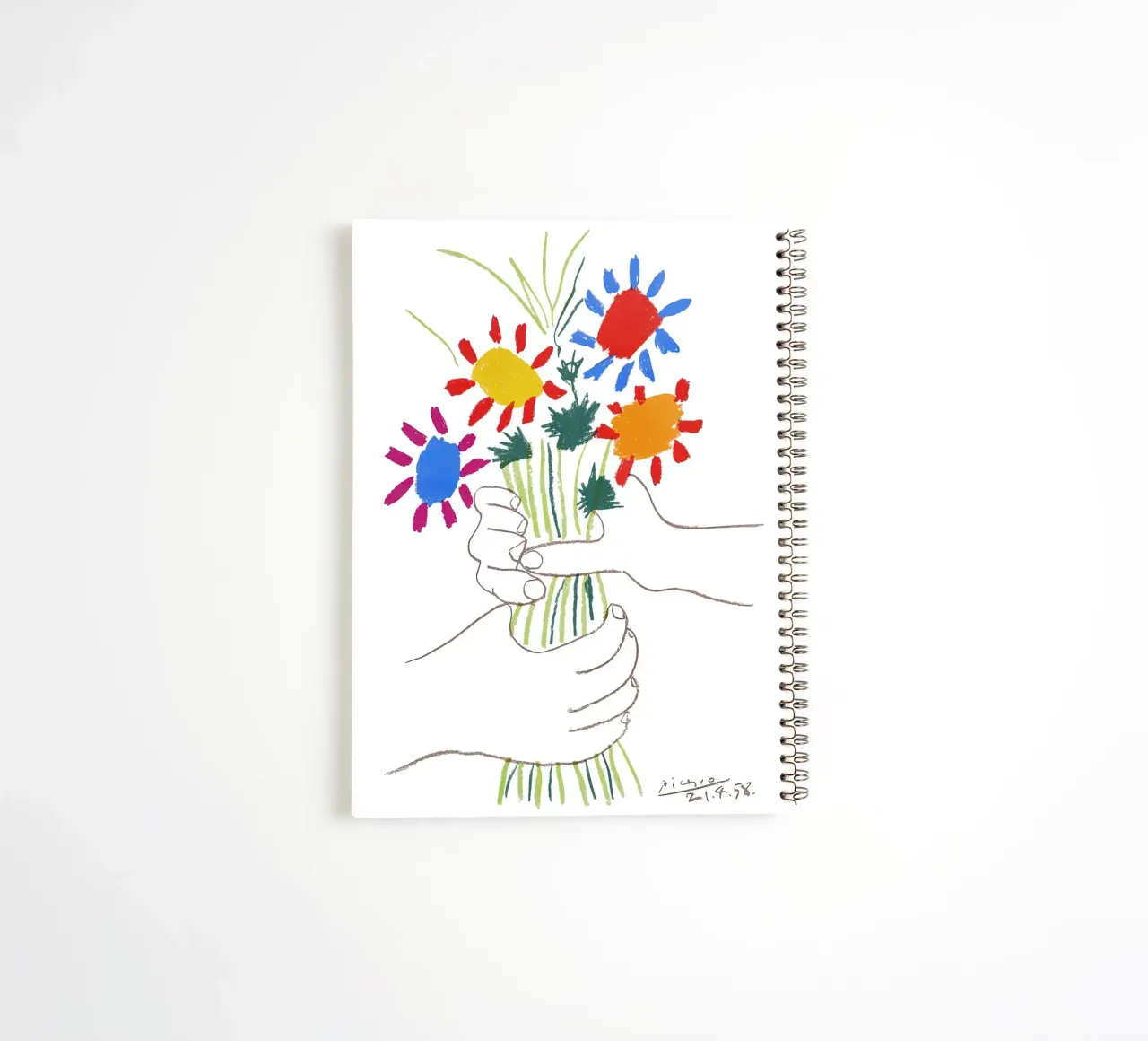 Picasso Bouquet di pace diario ad anelli da Jam Poster