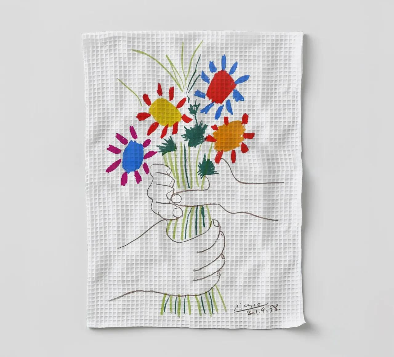 Picasso Bouquet di pace canovaccio da cucina da Jam Poster