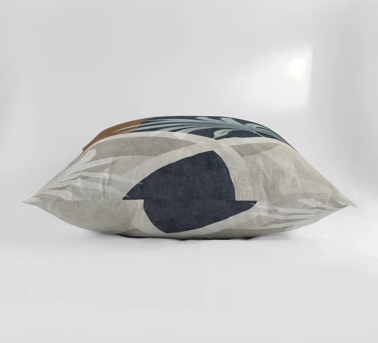 abstract organic shapes and white sheet cuscino da vintageshop