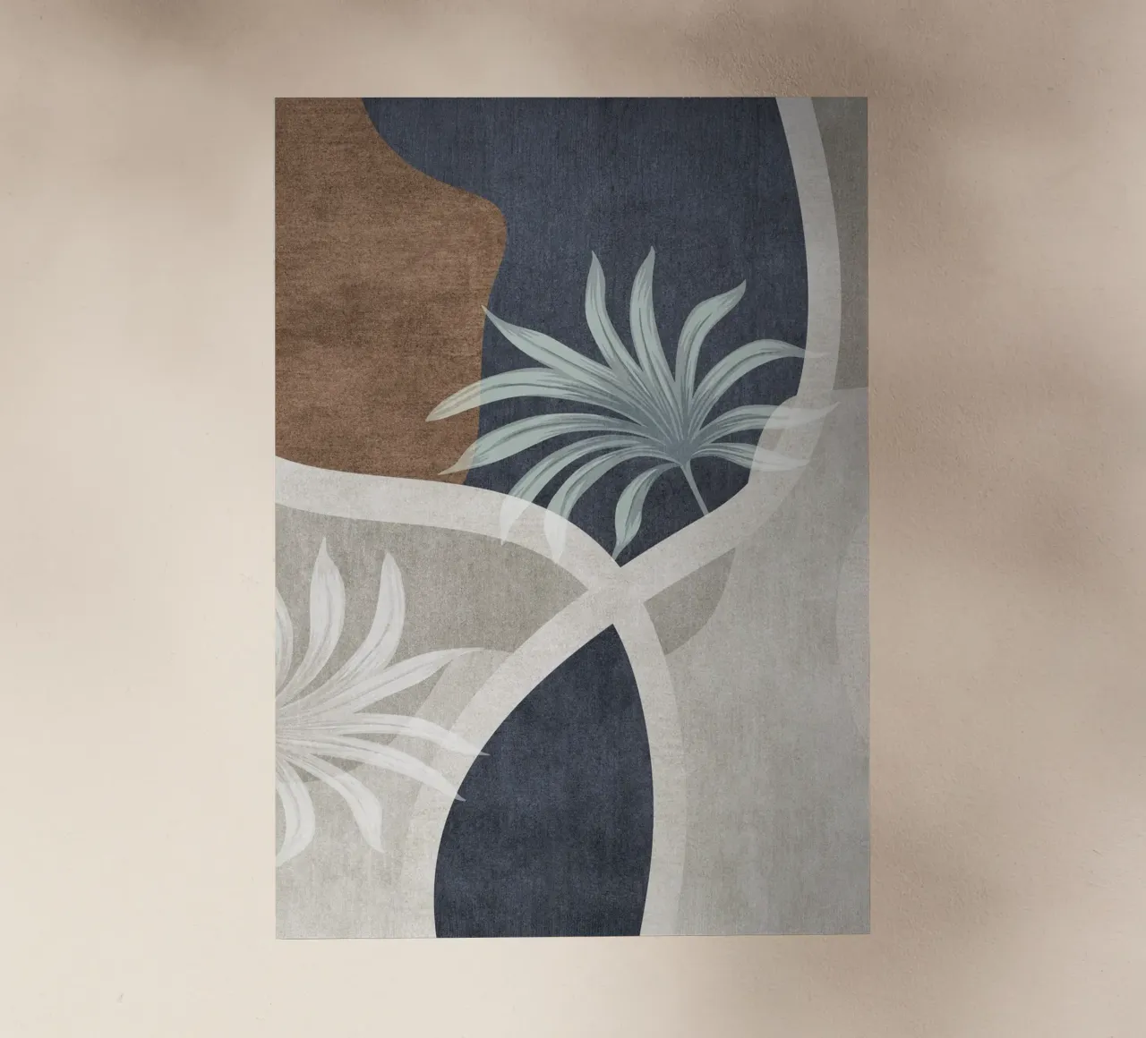 abstract organic shapes and white sheet pellicola backlit da vintageshop