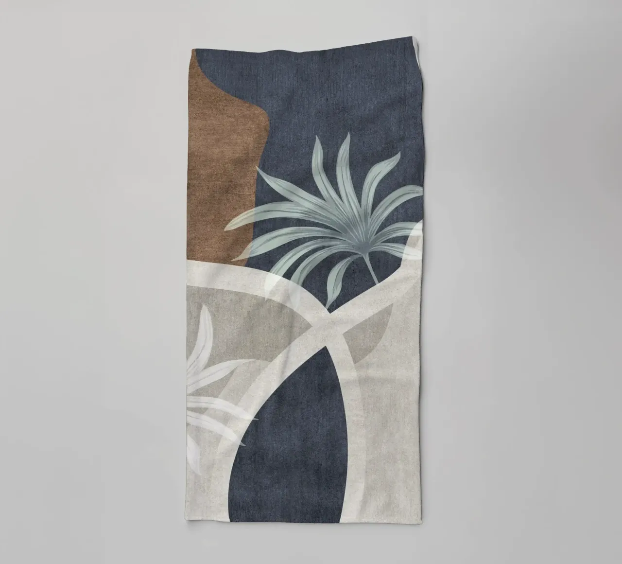 abstract organic shapes and white sheet asciugamano da bagno da vintageshop