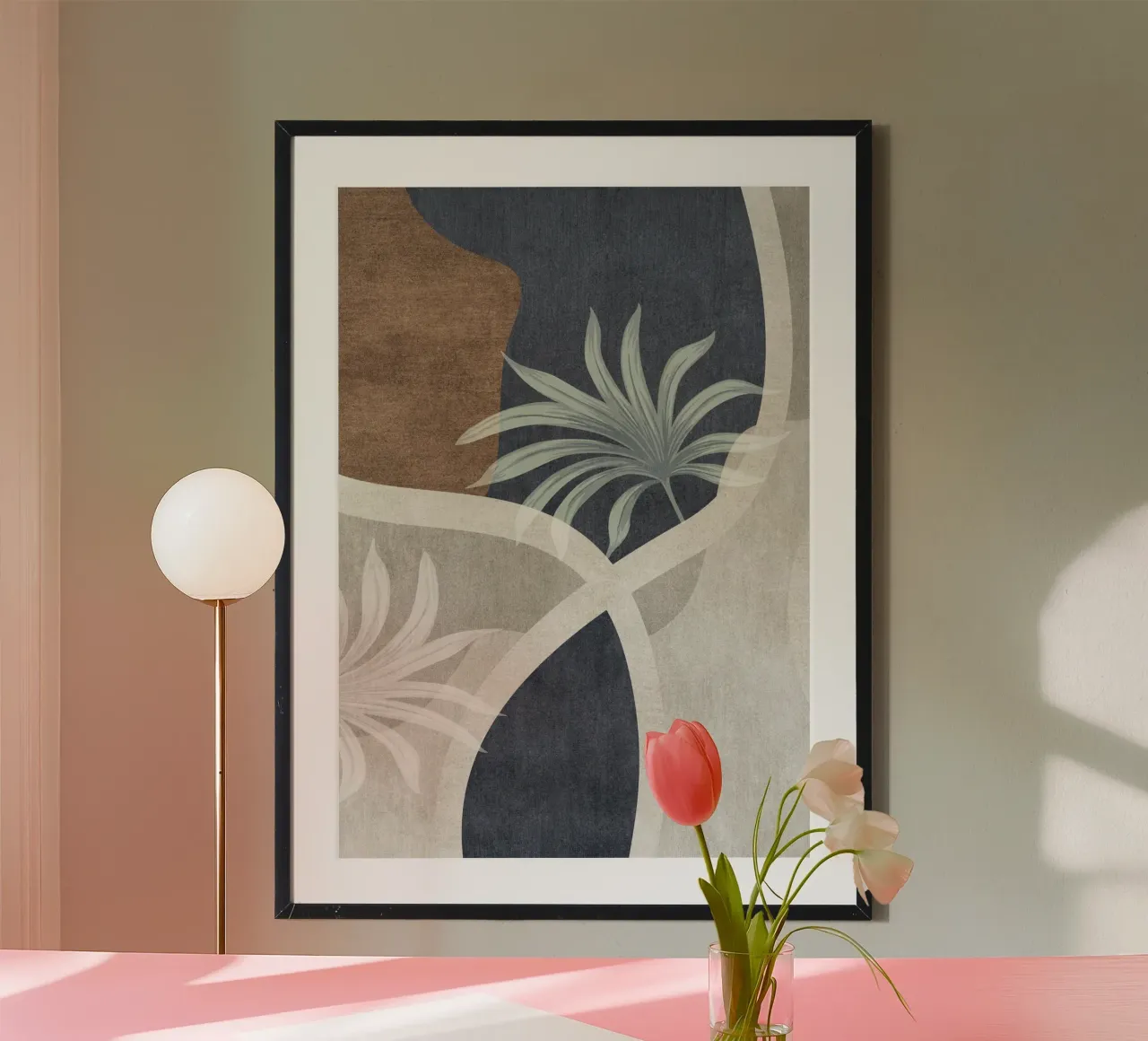 abstract organic shapes and white sheet carta hahnemühle da vintageshop