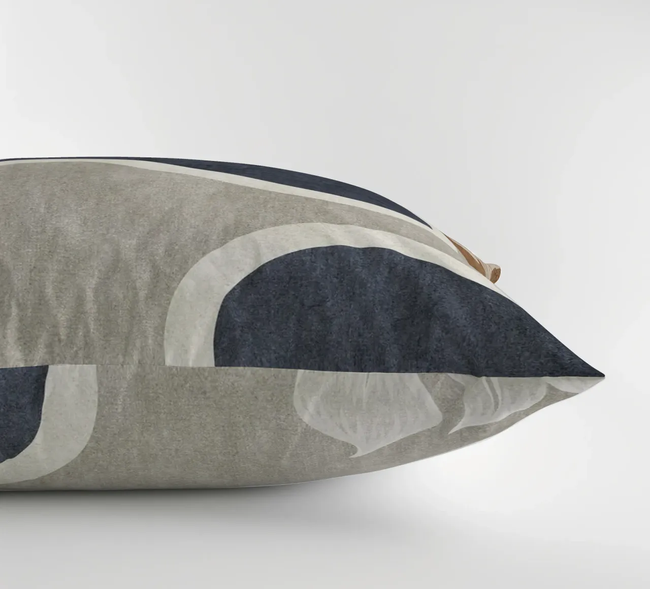 abstract shapes waves and white sheet cuscino da vintageshop