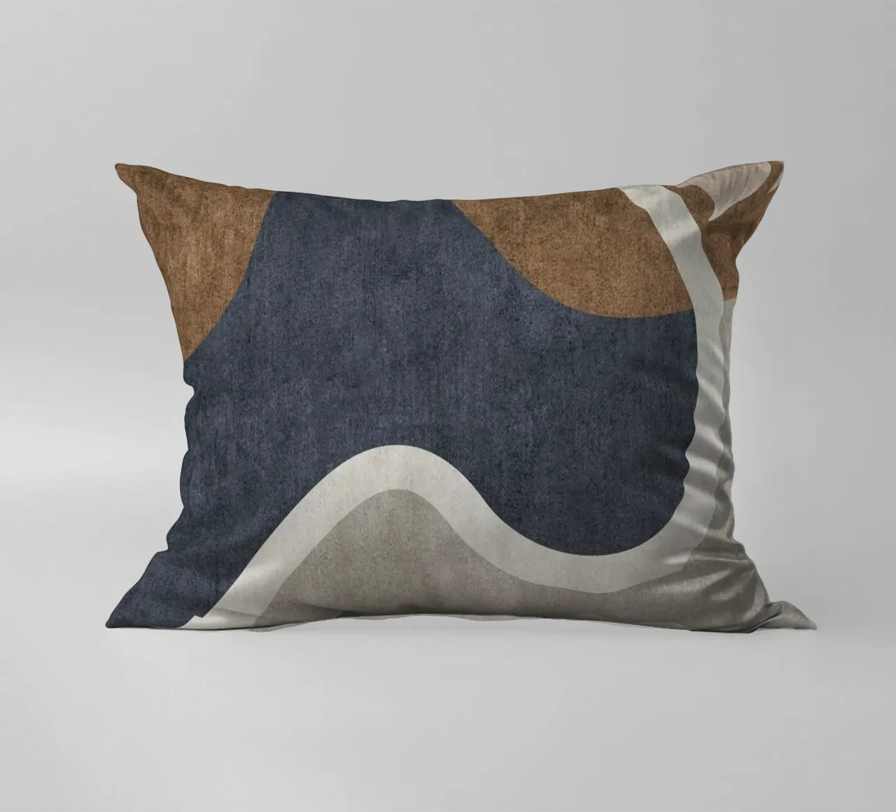 abstract shapes waves and white sheet cuscino da vintageshop