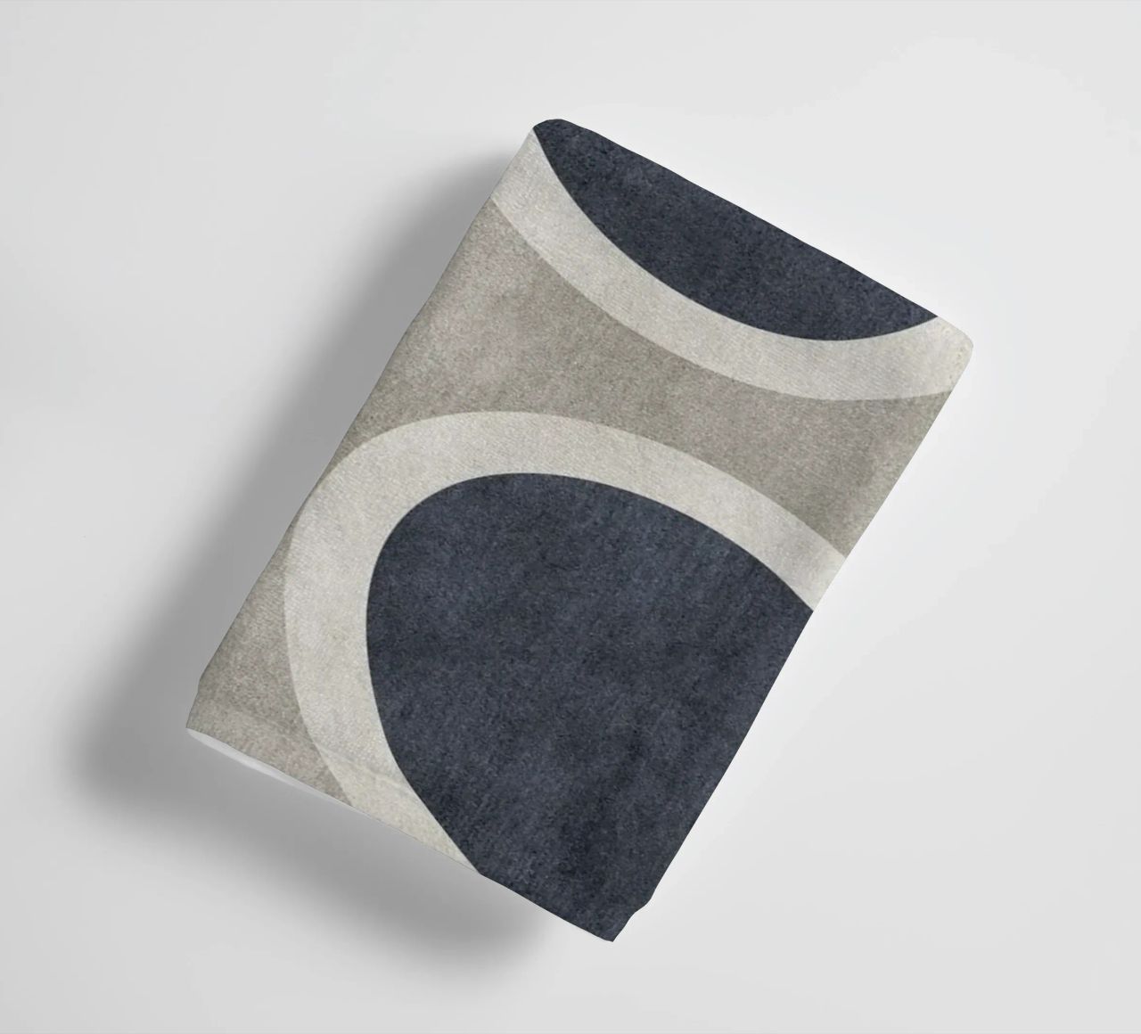 abstract shapes waves and white sheet asciugamano da bagno da vintageshop