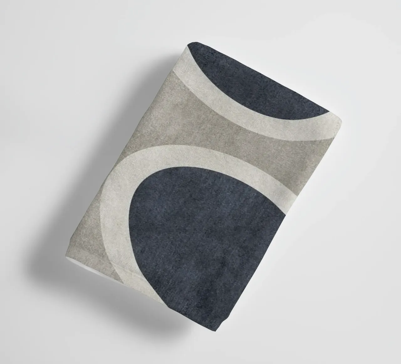 abstract shapes waves and white sheet asciugamano da bagno da vintageshop