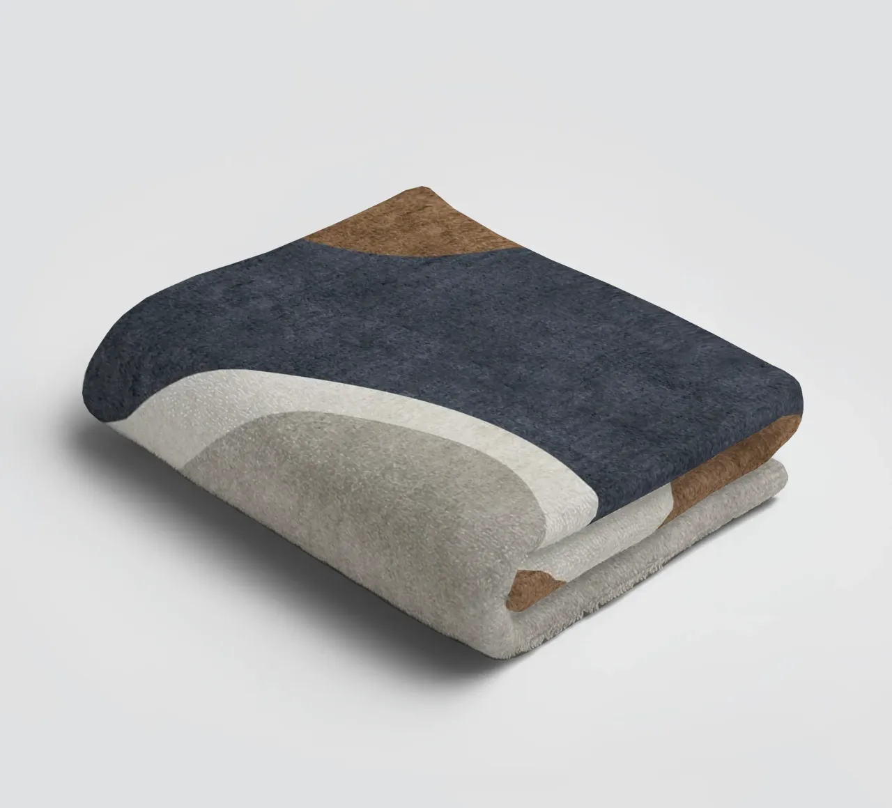 abstract shapes waves and white sheet asciugamano da bagno da vintageshop