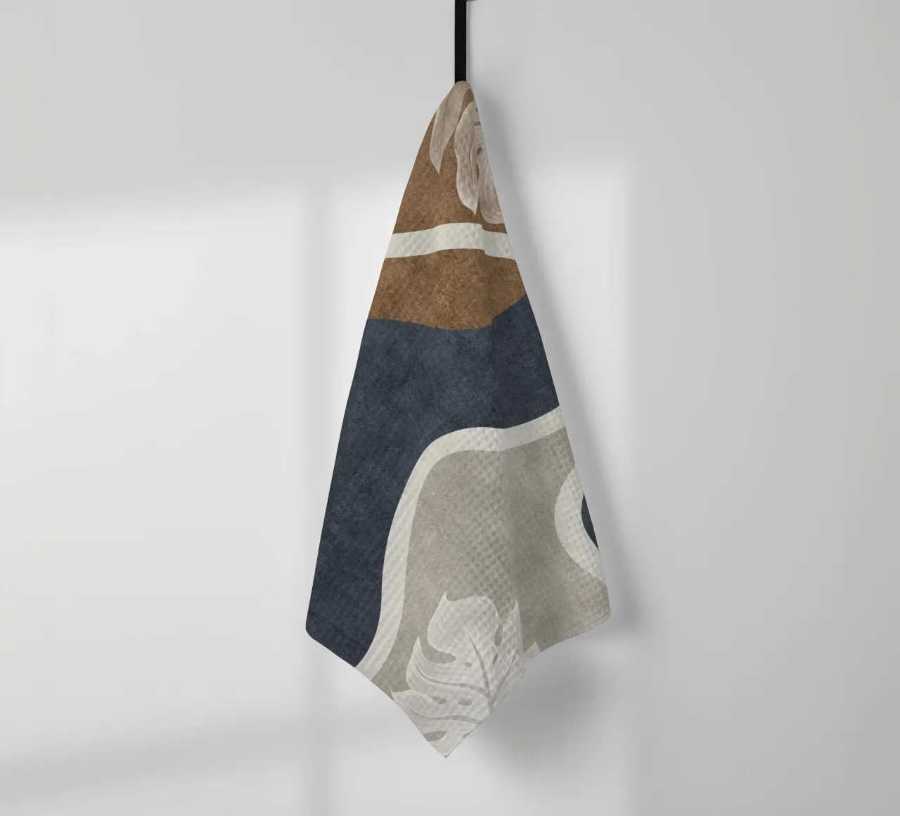 abstract shapes waves and white sheet torchon de vintageshop