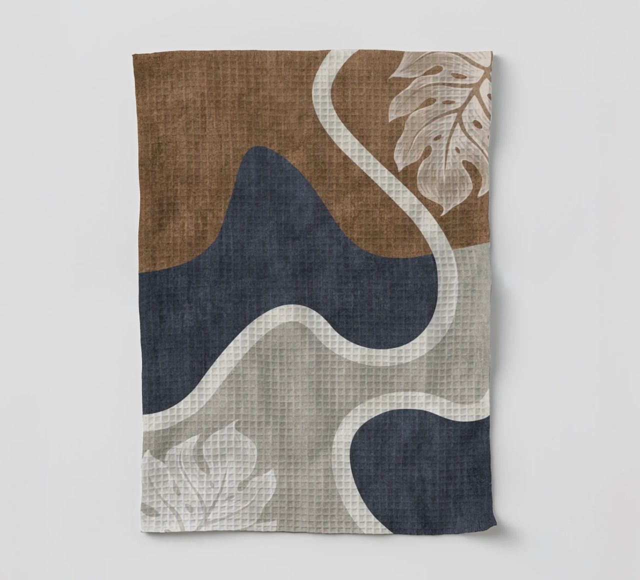 abstract shapes waves and white sheet canovaccio da cucina da vintageshop