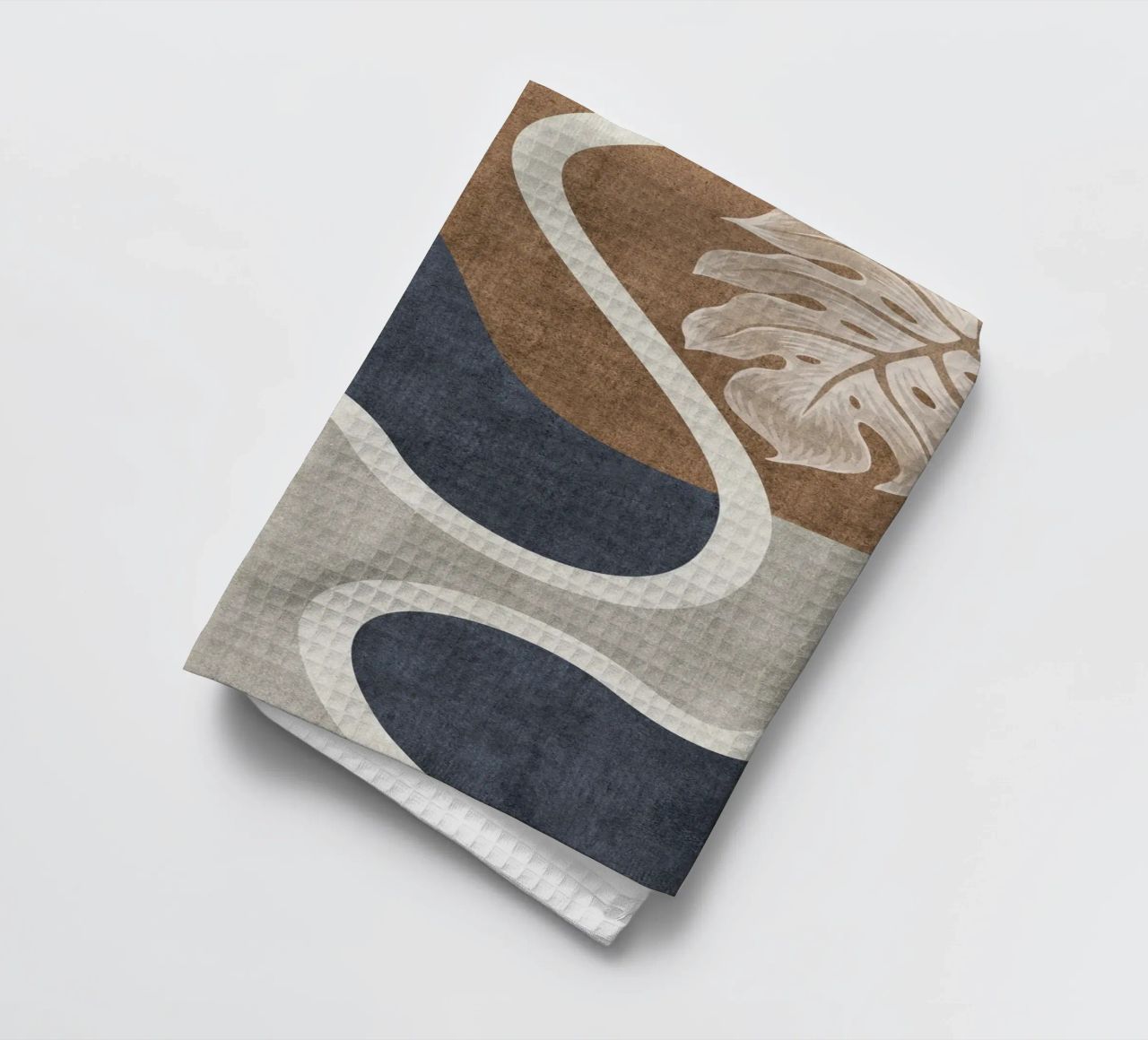 abstract shapes waves and white sheet canovaccio da cucina da vintageshop