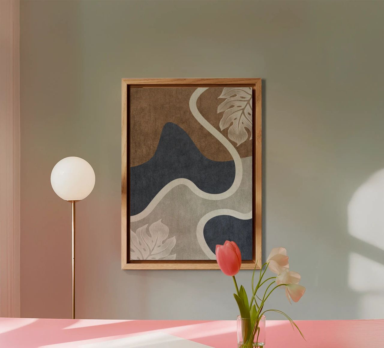abstract shapes waves and white sheet alluminio dibond da vintageshop