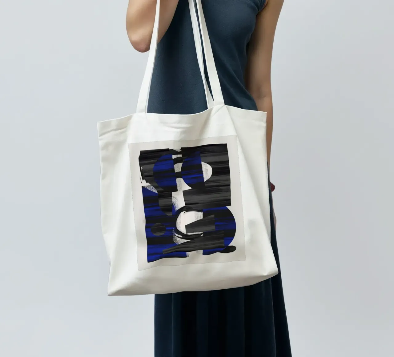 Composizione di forme giocose 16 borsa in juta da Little Dean