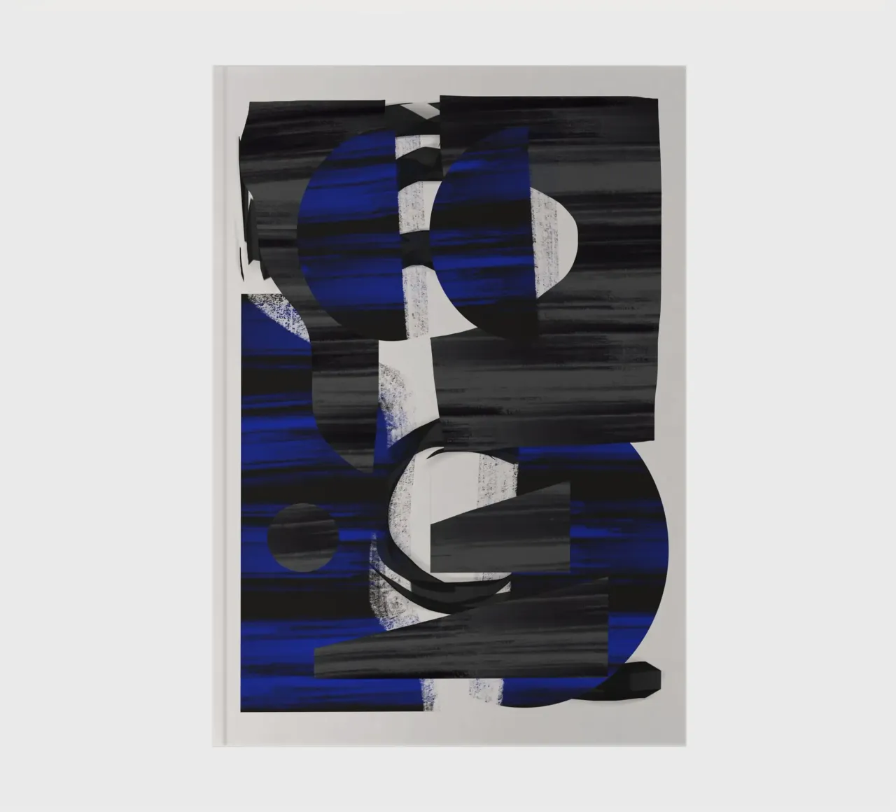 Playful shapes composition 16 notebook by Little Dean