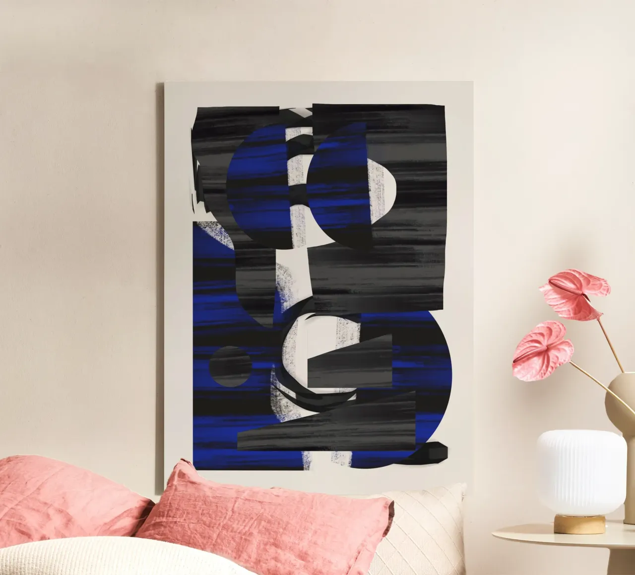 Speelse vormen compositie 16 canvas van Little Dean