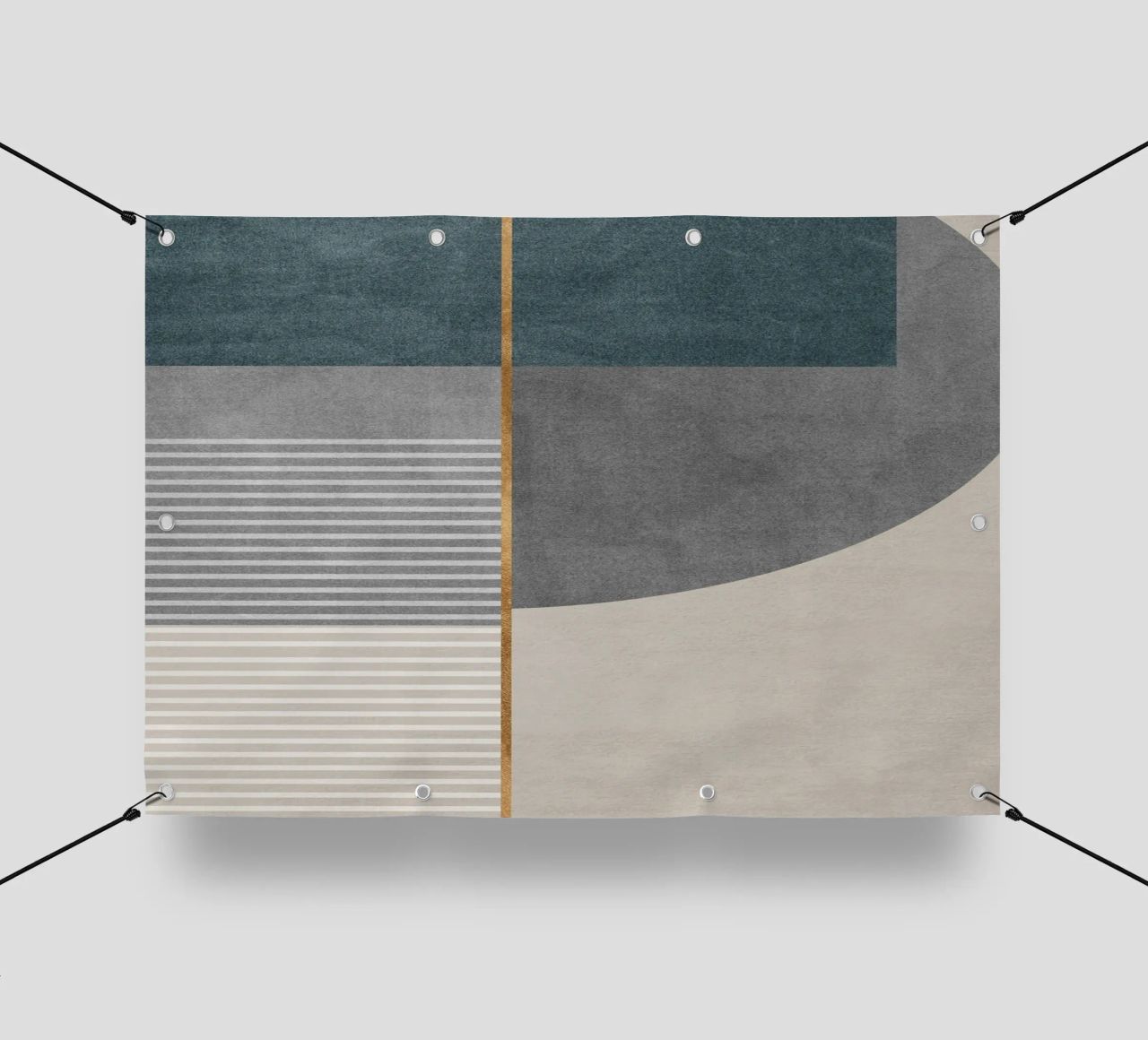 abstract shapes frames and lines telo in pvc da vintageshop