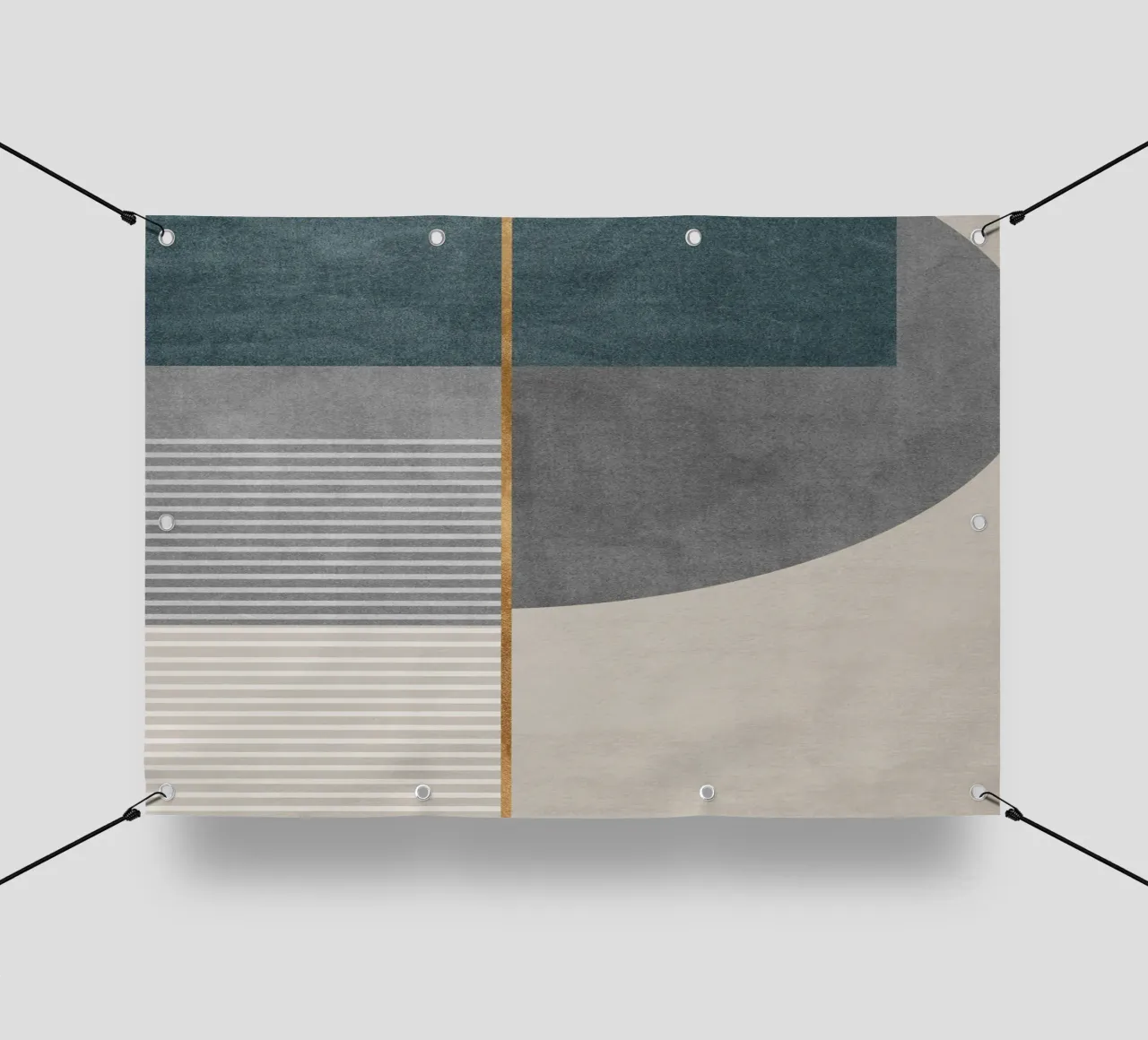 abstract shapes frames and lines telo in pvc da vintageshop